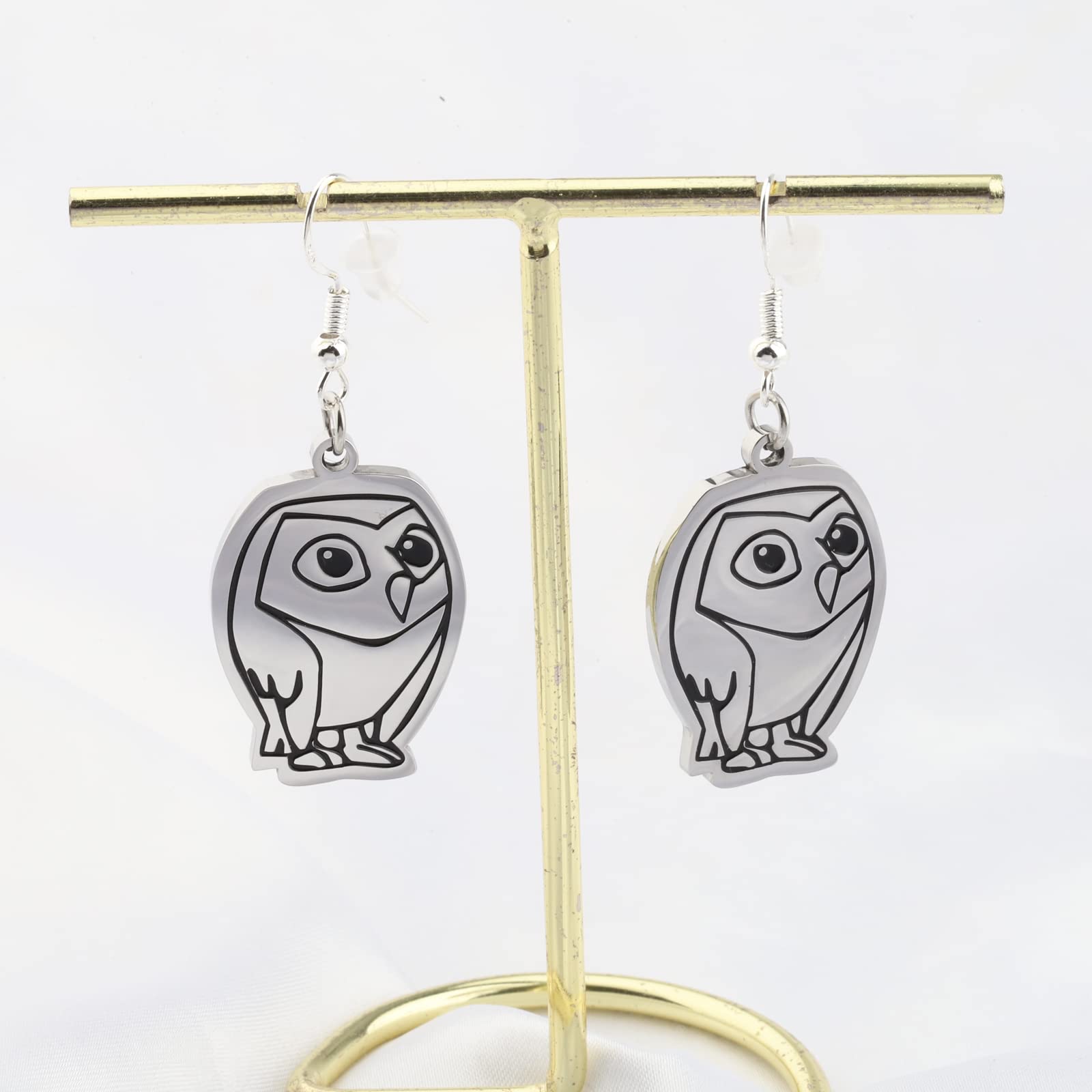 Owlbert Staff Earrings - The Owl House Inspired Jewelry for Fans | Disney Show Collectible Gift for Cosplay & Anime Conventions