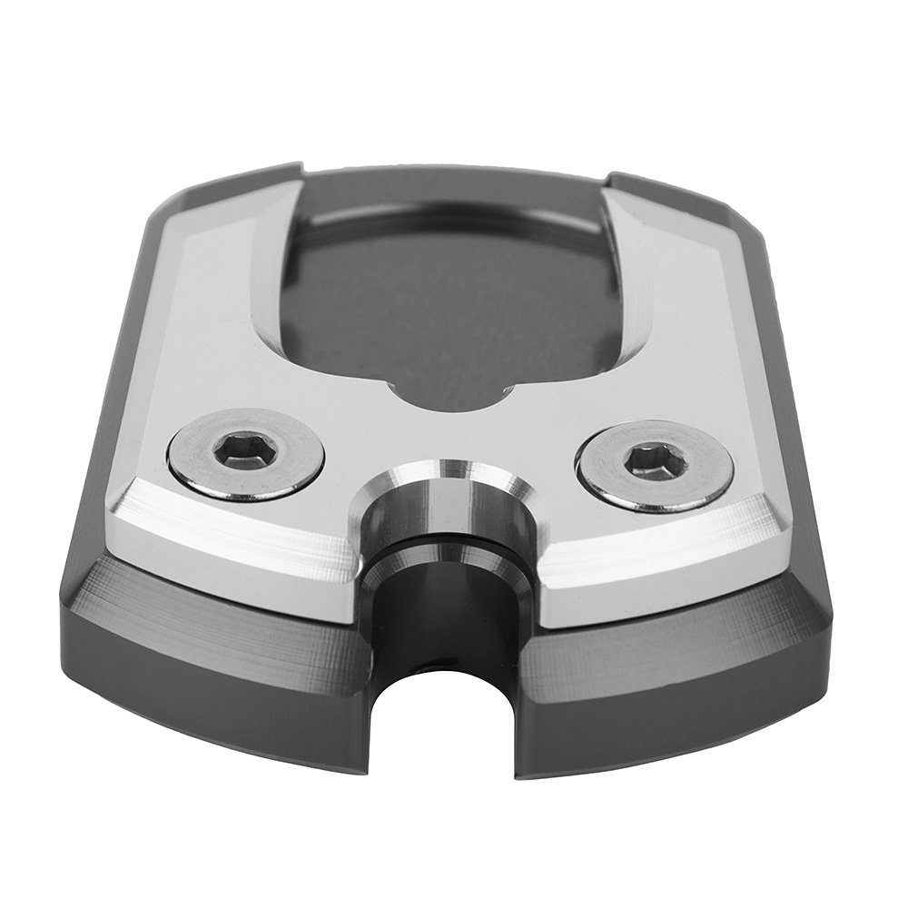 Titanium Motorcycle Kickstand Pad for Yamaha XMAX 125 250 300 - Heavy Duty Foot Side Stand Accessory for Enhanced Stability on Pavement & Grass (Perfect for Parking & Outdoor Riding)