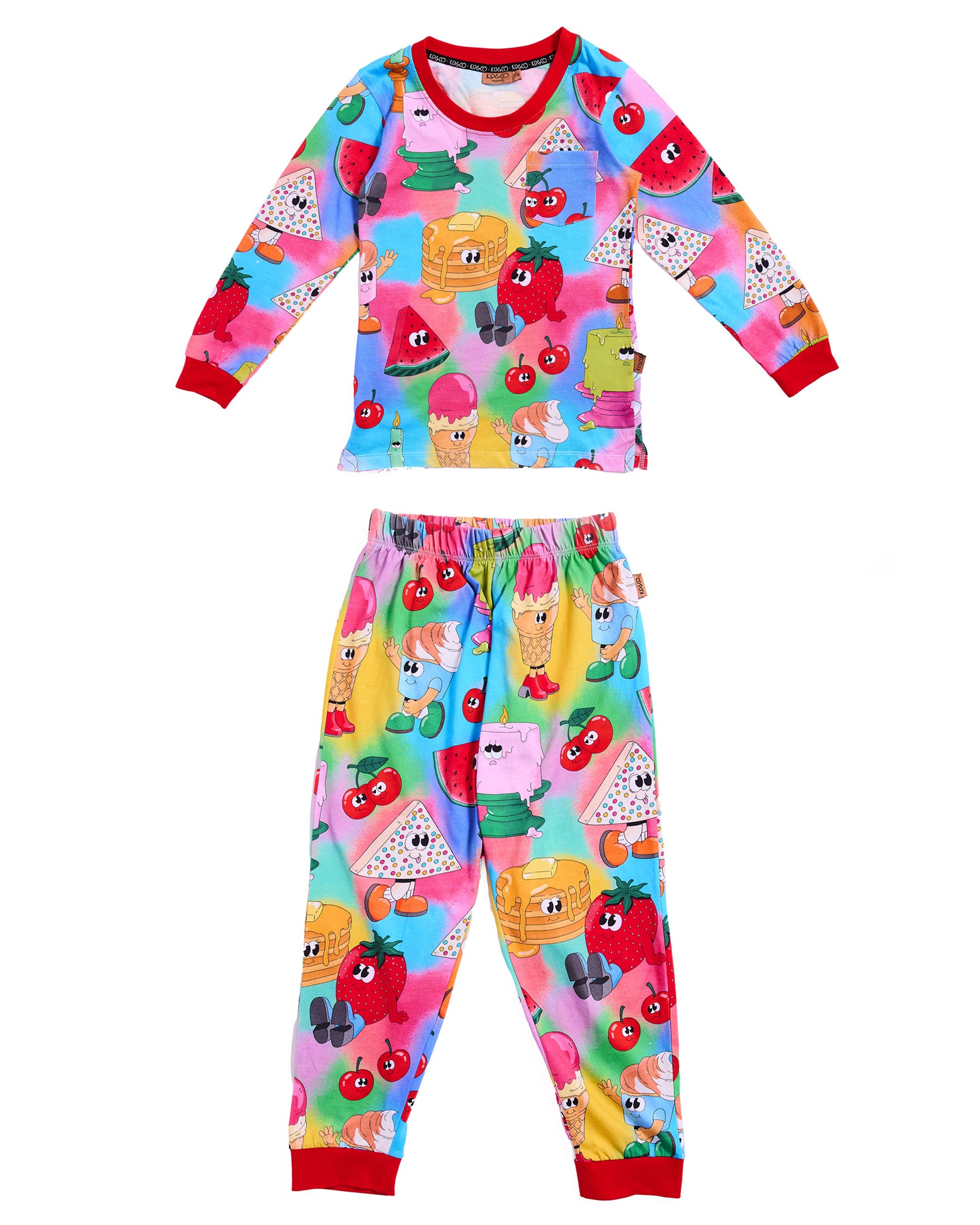 Just Dessert Organic Cotton Long Sleeve Pajama Set - Soft & Comfortable Sleepwear for Women - Perfect for Lounge, Bedtime & Relaxation at Home