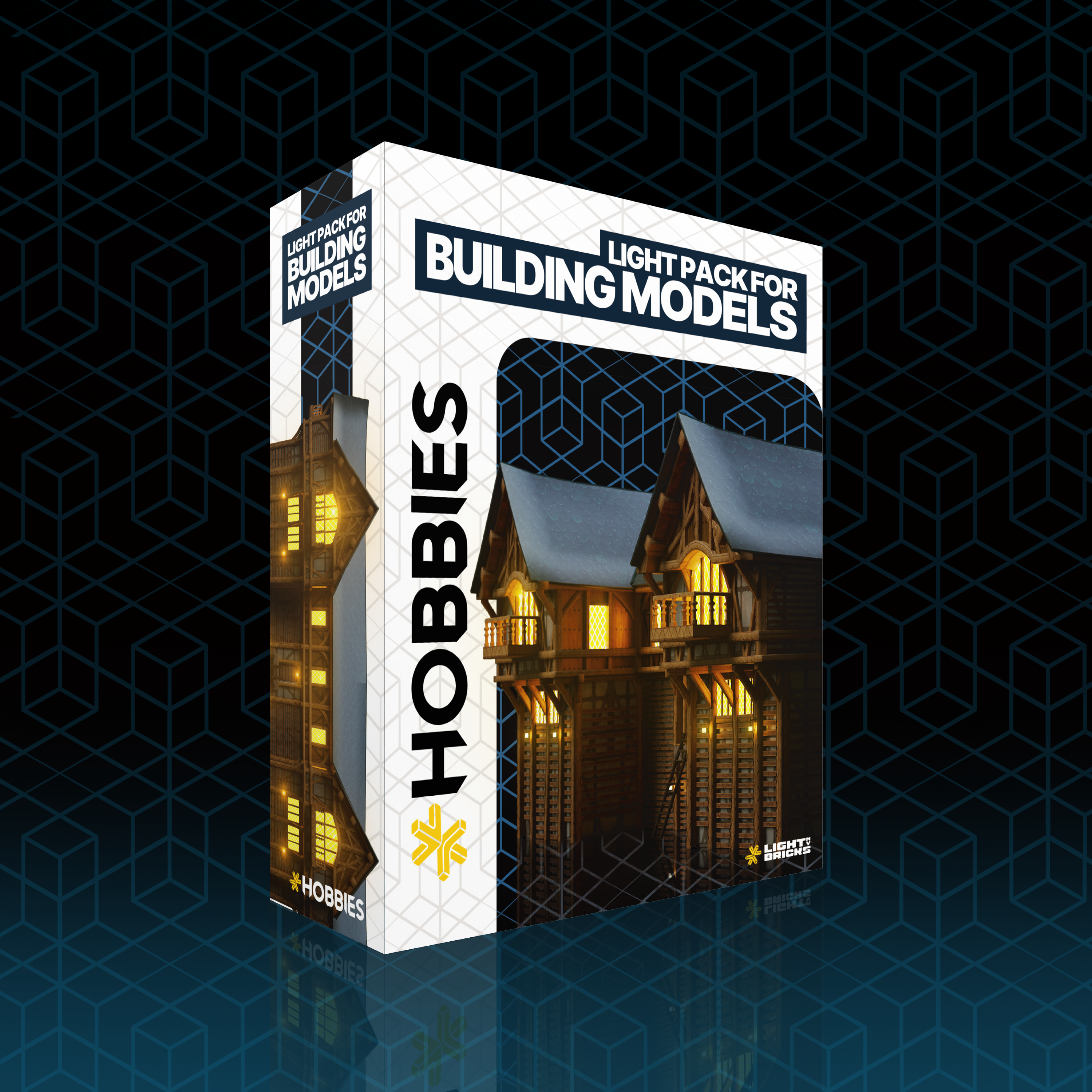 LMB Hobbies DIY Building Model Kit with LED Lights - Perfect for Home Decoration, Gifts, and STEM Education Projects
