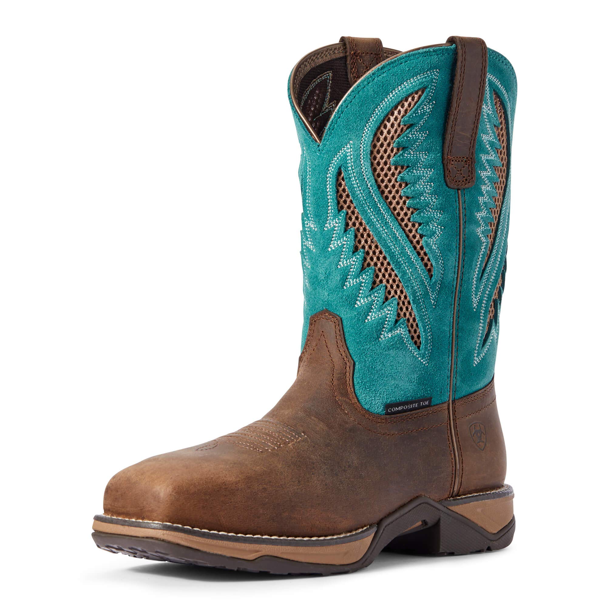 ARIAT Women's Anthem Venttek Composite Toe Work Boots - Lightweight Safety Shoes for Construction, Warehouse & Outdoor Work - Waterproof Steel Toe Work Boots for Women