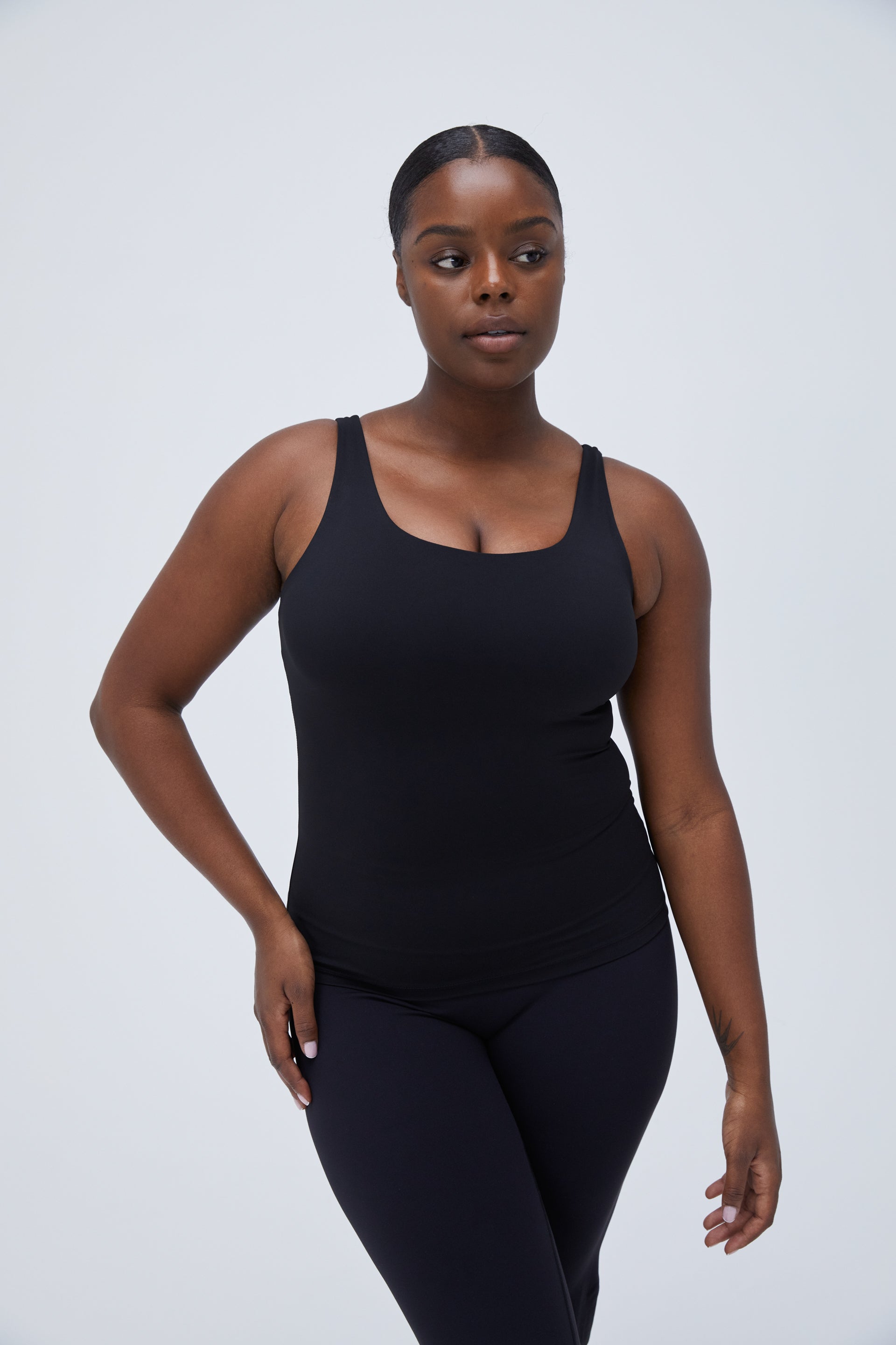 Premium Cotton Tank Top for Women - Soft & Breathable Black Sleeveless Shirt for Gym, Yoga & Summer Outfits