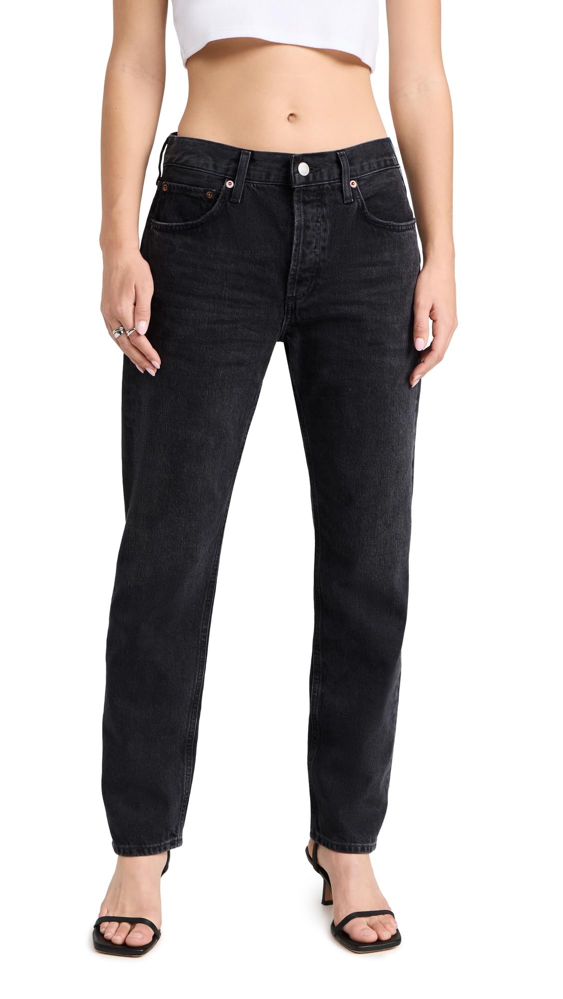 AGOLDE Women's Parker Long High-Rise Straight Leg Jeans - Stylish & Comfortable Denim for Casual Wear, Work & Everyday Outfits