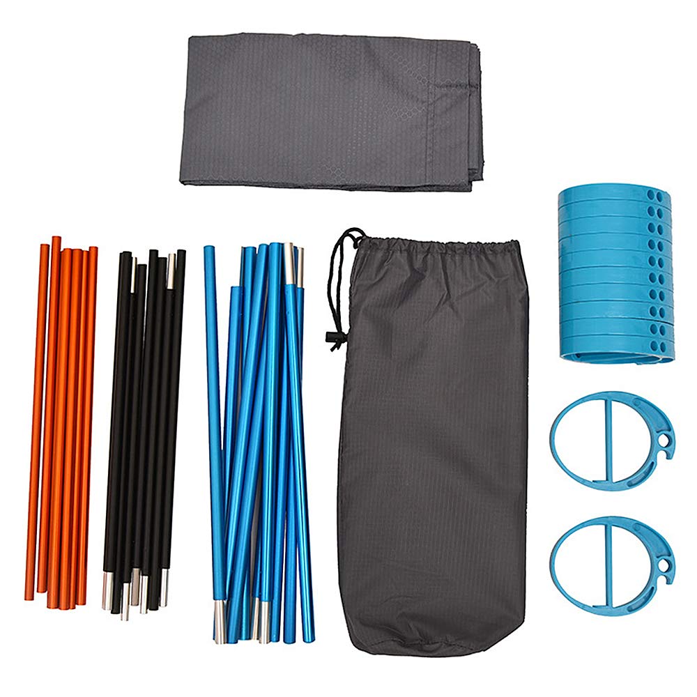 Lixada Ultralight Folding Camping Cot - Portable Aluminum Alloy Travel Bed for Outdoor Adventures, Hiking, Backpacking & Mountaineering - Compact Tent Cot for Camping Trips & Emergency Preparedness