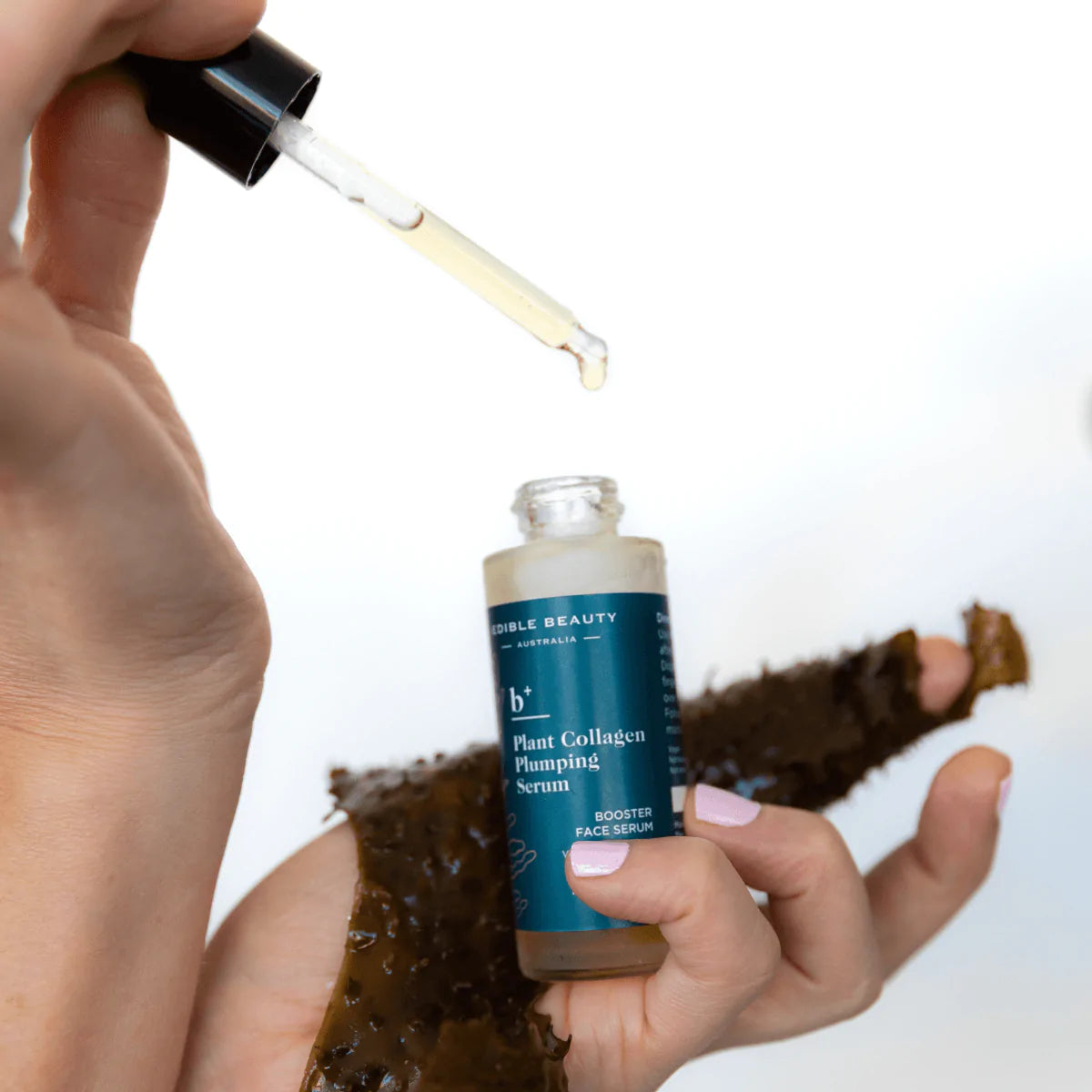 Best Edible Plant Collagen Plumping Serum for Face - Vegan Skincare for Hydration & Anti-Aging - Perfect for Daily Routine & Night Care