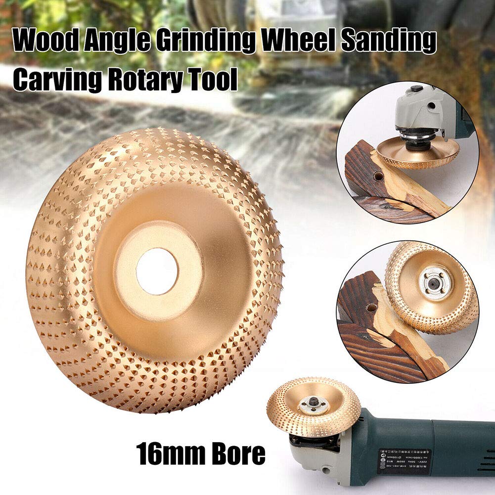 Durable 100MM Woodworking Grinding Wheel - Hard Sanding Disc for Angle Grinder, Polishing & Sharpening Tool Set (Black) - Perfect for Metal, Wood & DIY Projects