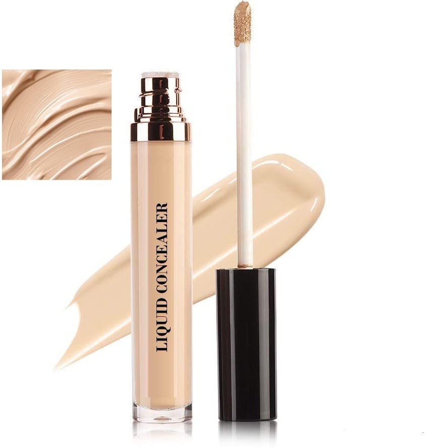 Best Liquid Eye Concealer for Dark Circles & Blemishes - Wiffy Long-Lasting Full Coverage Makeup for Under Eyes, Acne & Wrinkles - Perfect for Daily Use, Special Occasions & Photo Shoots