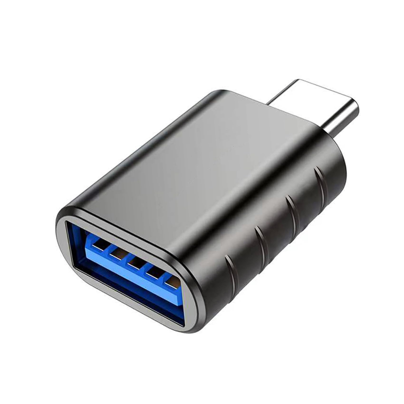 EasyULT USB C to USB A 3.0 Adapter, Female USB A 3.0 to Male USB-C Thunderbolt 4/3 Compatible with Galaxy, MacBook Pro & Other Type-C Devices - Gray - Perfect for Data Transfer, Charging & Connecting Peripherals