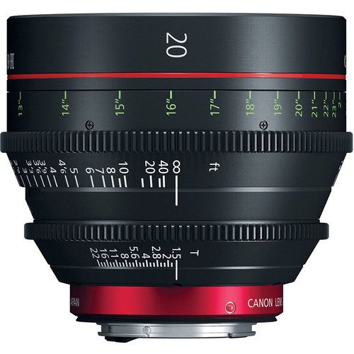 Canon CN-E 20mm T1.5 L F Cinema Prime Lens for EF Mount - Professional Wide-Angle Lens for Filmmaking, Videography & Photography