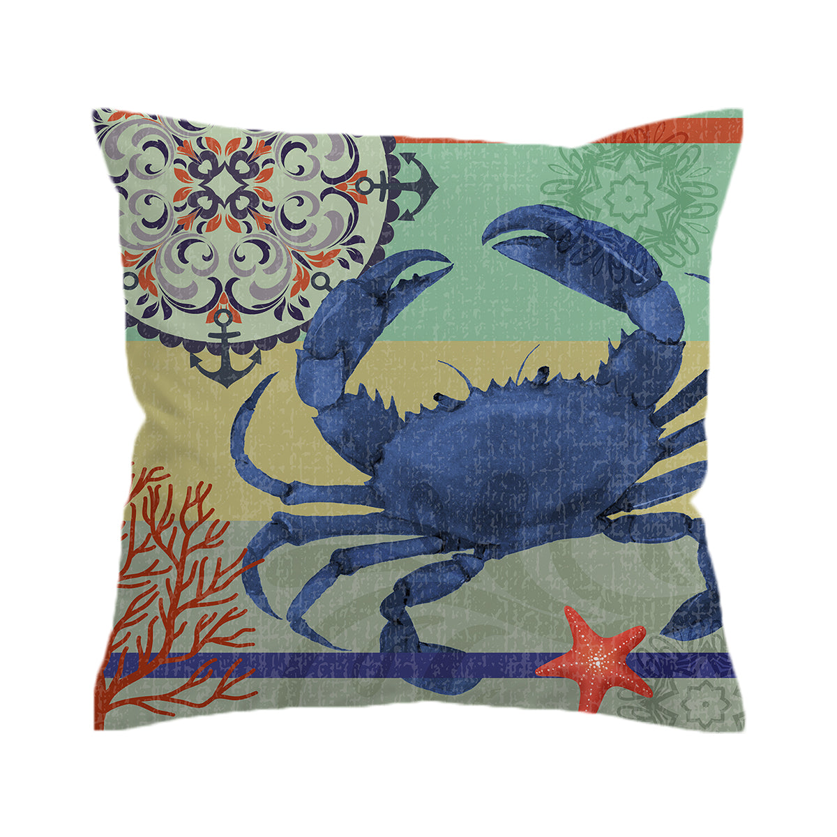 Crab Passion Decorative Pillow Cover - Soft & Stylish Home Decor for Living Room, Bedroom, or Office
