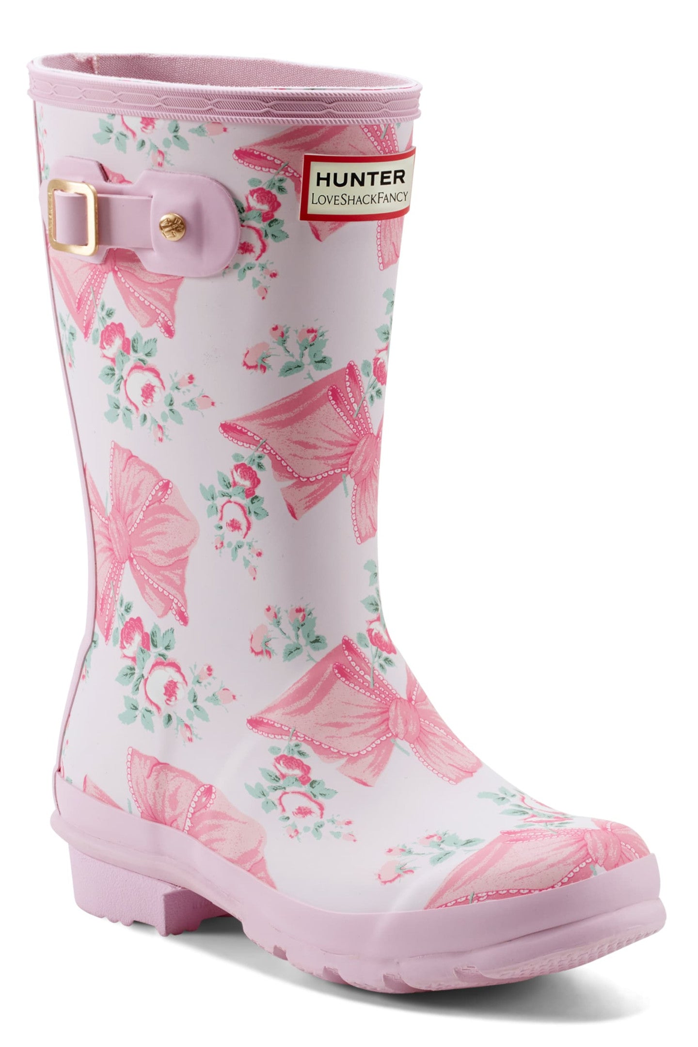 Hunter x LoveShackFancy Original Rain Boots for Big Kids - Waterproof Garden & Play Boots for Girls Outdoor Adventures