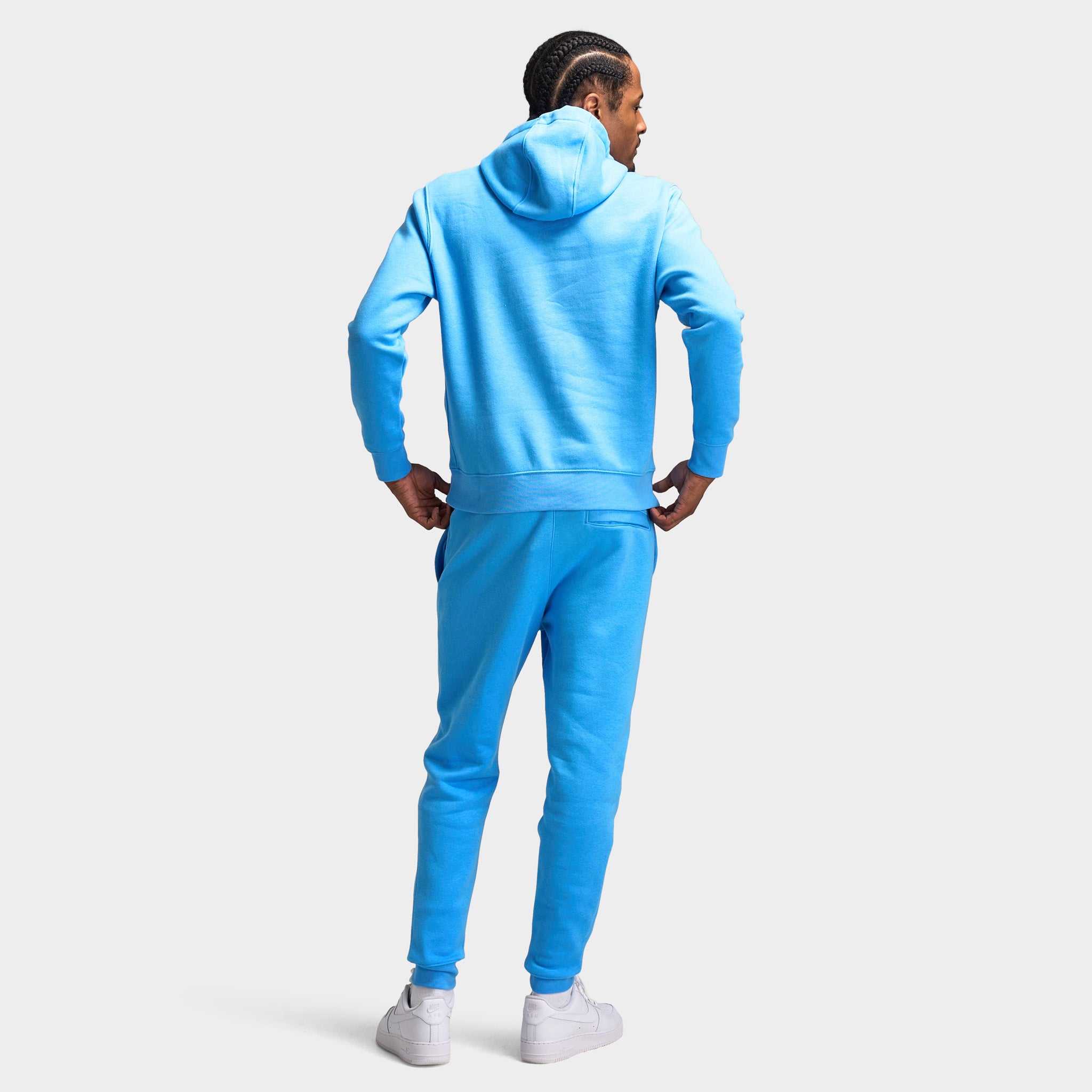 Nike Sportswear Club Hoodie - Men's Pullover Sweatshirt in University Blue/White | Comfortable Casual Wear for Gym, Running & Everyday Outfits