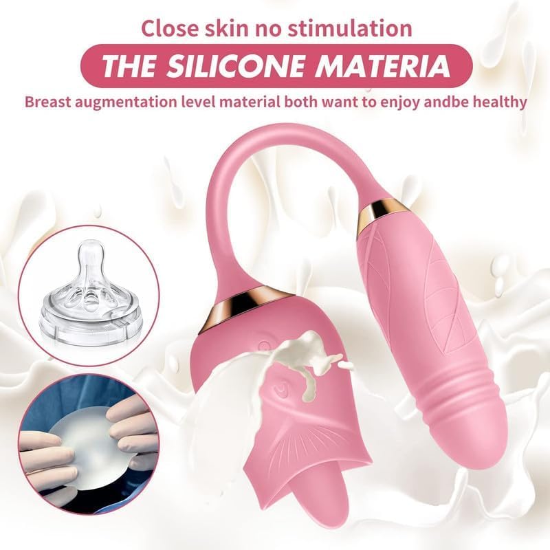 10-Speed Electric Rose Sucker for Women - Waterproof Automatic Adult Toy with Tongue Stimulation, Quiet & Discreet - Perfect for Valentine's Day Gifts & Couples Play (Model S1426)