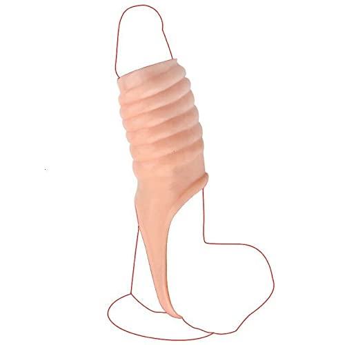 Premium Penis Extension Sleeve for Men - Couples Sex Toy Enhancer for Increased Length & Girth - Perfect for Spicing Up Intimate Moments & Role Play Scenes