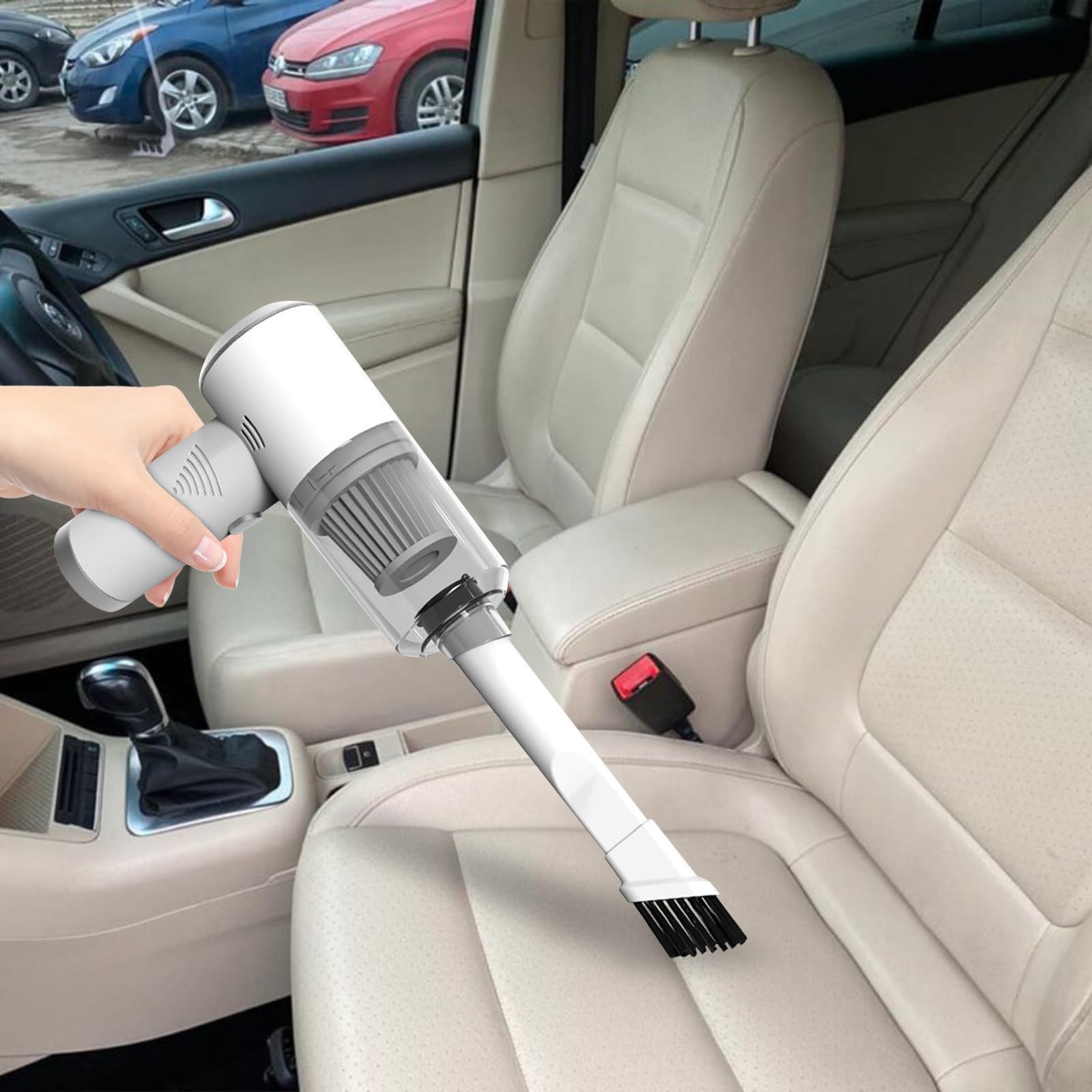 20W 2500PA Powerful Wireless Handheld Car Vacuum Cleaner - Portable Multi-Functional Blowing & Suction All-in-One Machine for Car Interior, Sofa, Desk, Drawers & Crevices | Perfect for Quick Car Cleaning, Home Dust Removal & Tight Space Maintenance