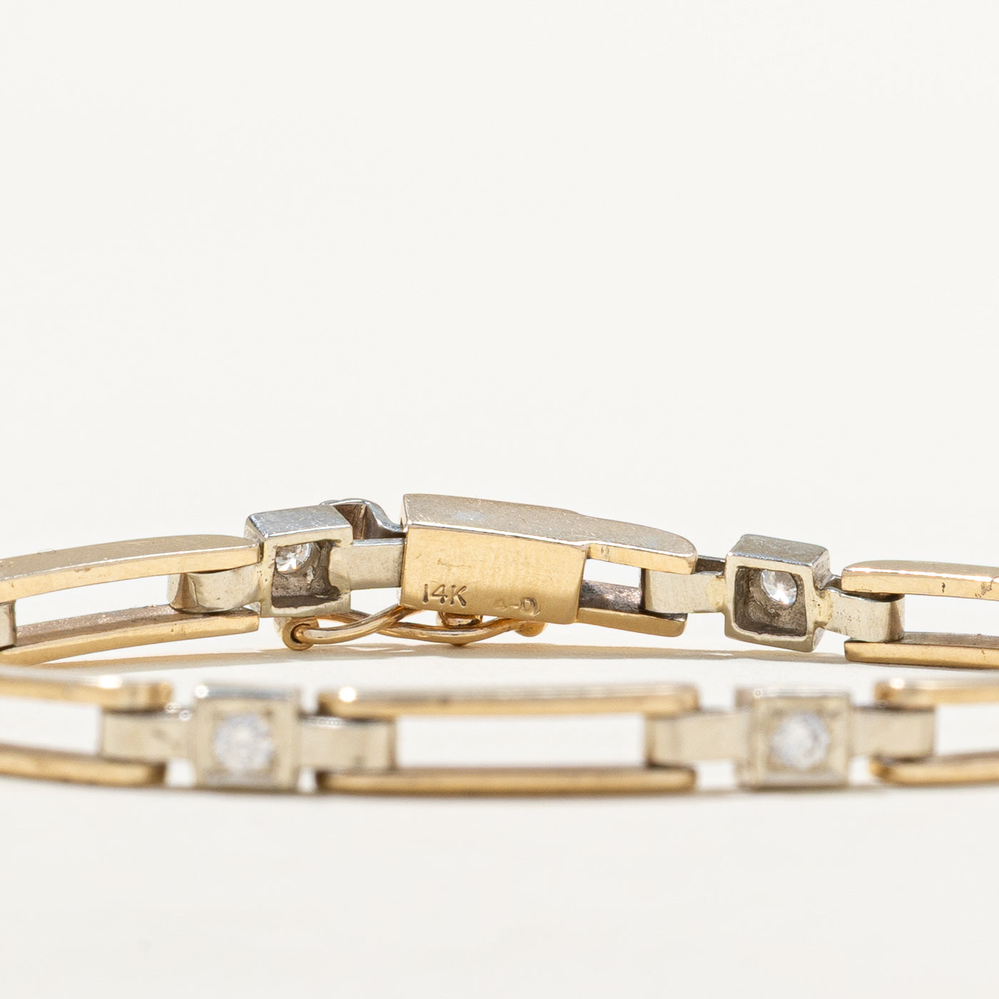 0.40ctw Diamond Open Bar Link Bracelet for Women - Elegant Tennis Bracelet for Everyday Wear & Special Occasions