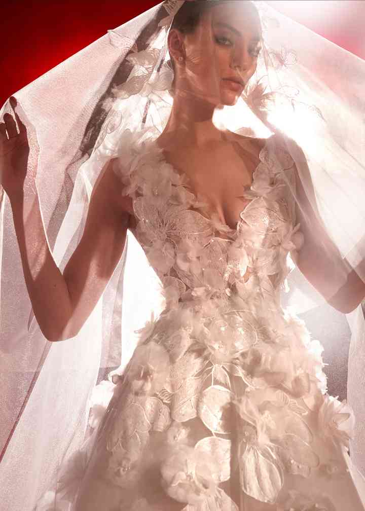 Atelier Pronovias Savoy Wedding Dress - Size 12 | Elegant Lace Bridal Gown for Church Ceremony & Reception