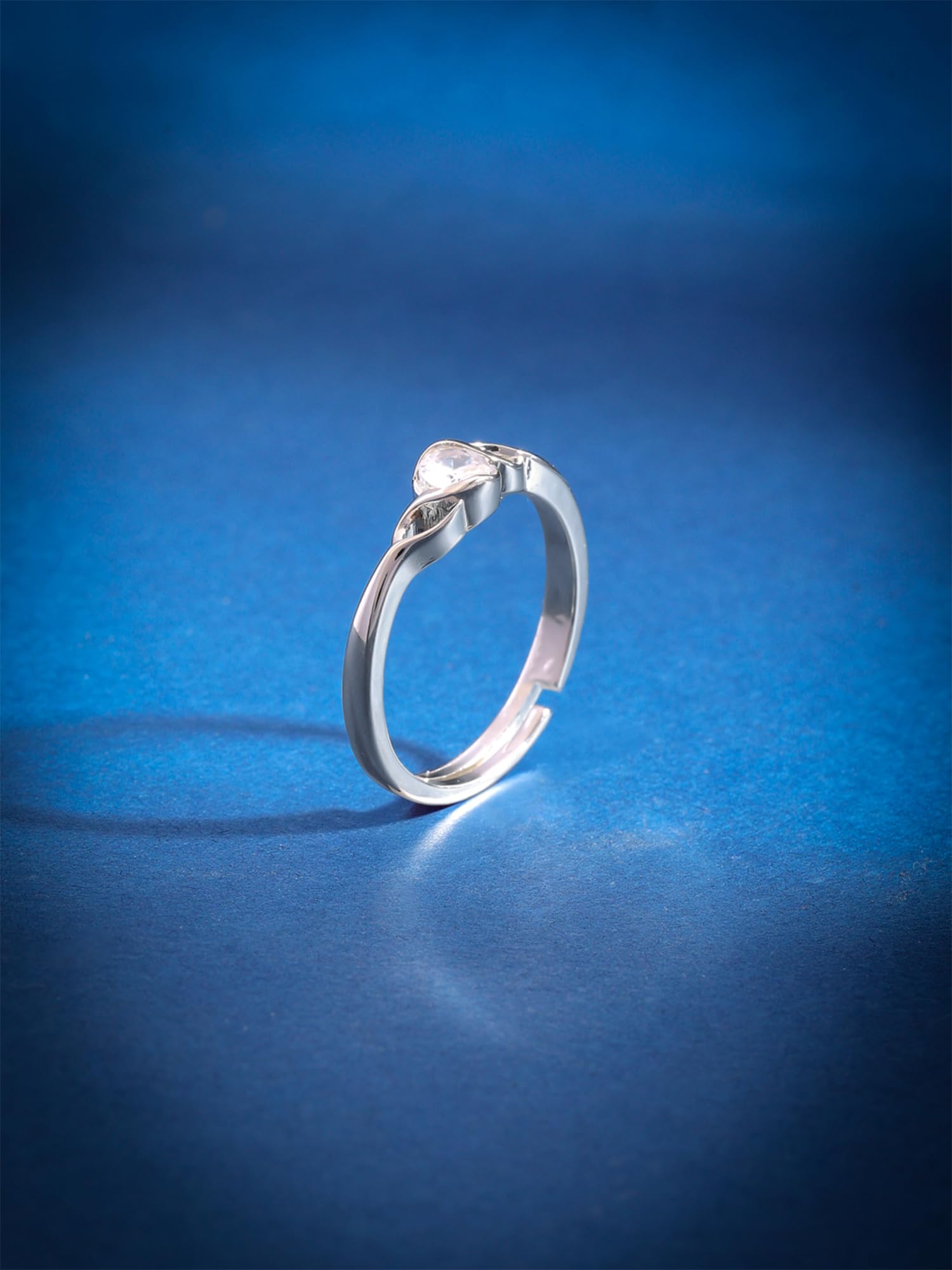 Valentine's Day Rose Ring for Women - Adjustable Silver Ring with Red Velvet Rose in Gift Box | Romantic Jewelry Gift for Girlfriend, Wife, Her | Perfect for Anniversary, Birthday, Valentine's Day Gifts | Elegant & Meaningful Present for Special Occasions
