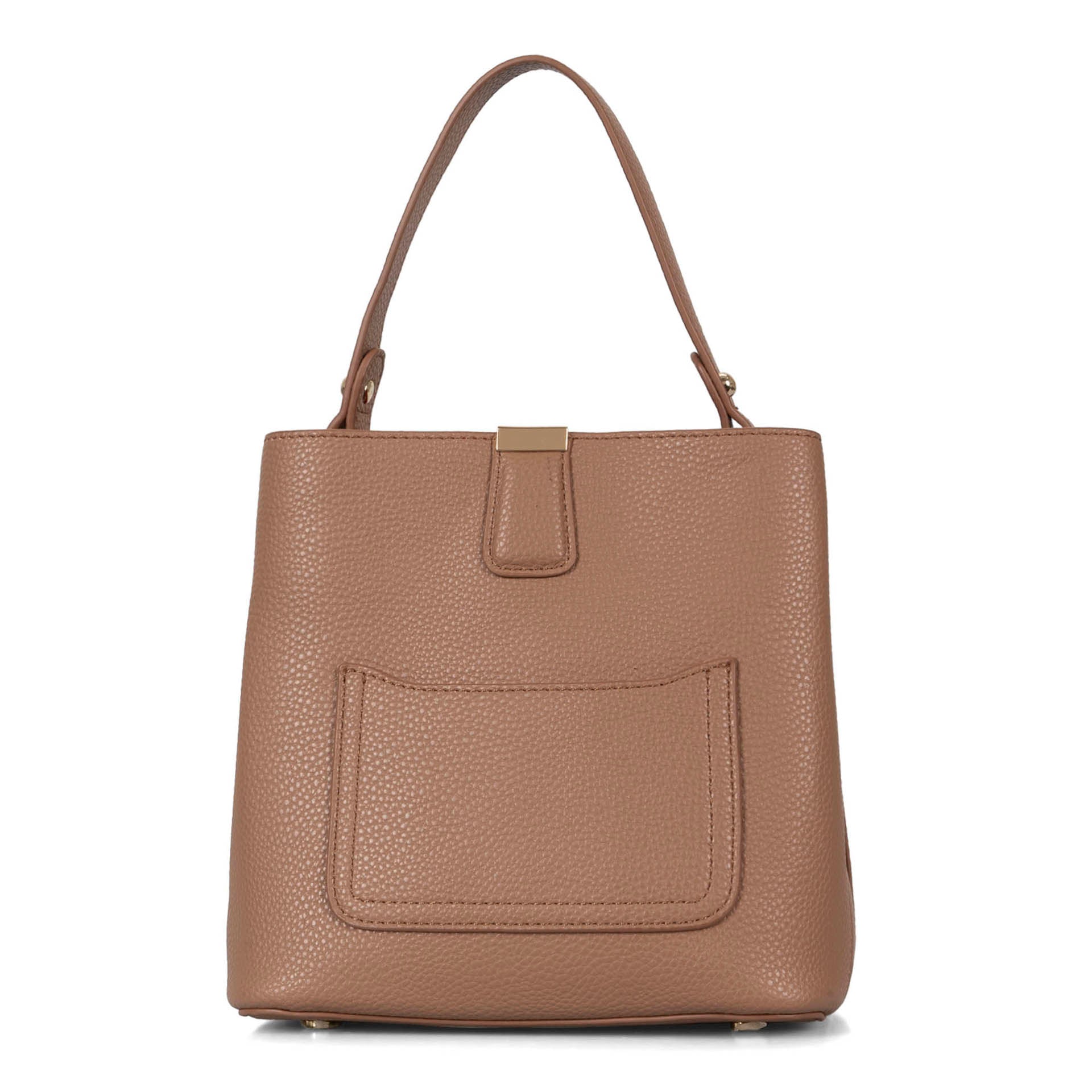 Riona Janis RFID Blocking Pebbled Leather Bucket Bag for Women - Stylish Crossbody Purse for Travel, Shopping & Everyday Use