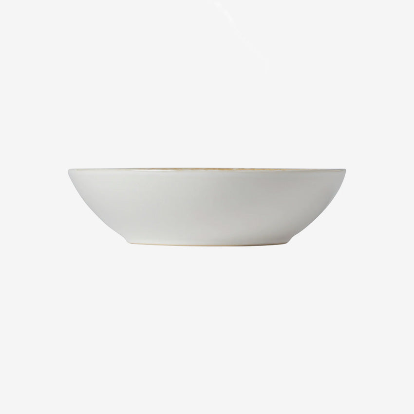 Casafina Taormina White Soup and Pasta Bowl - Elegant Ceramic Serving Dish for Italian Cuisine, Perfect for Soups, Pasta, Salads & Entertaining