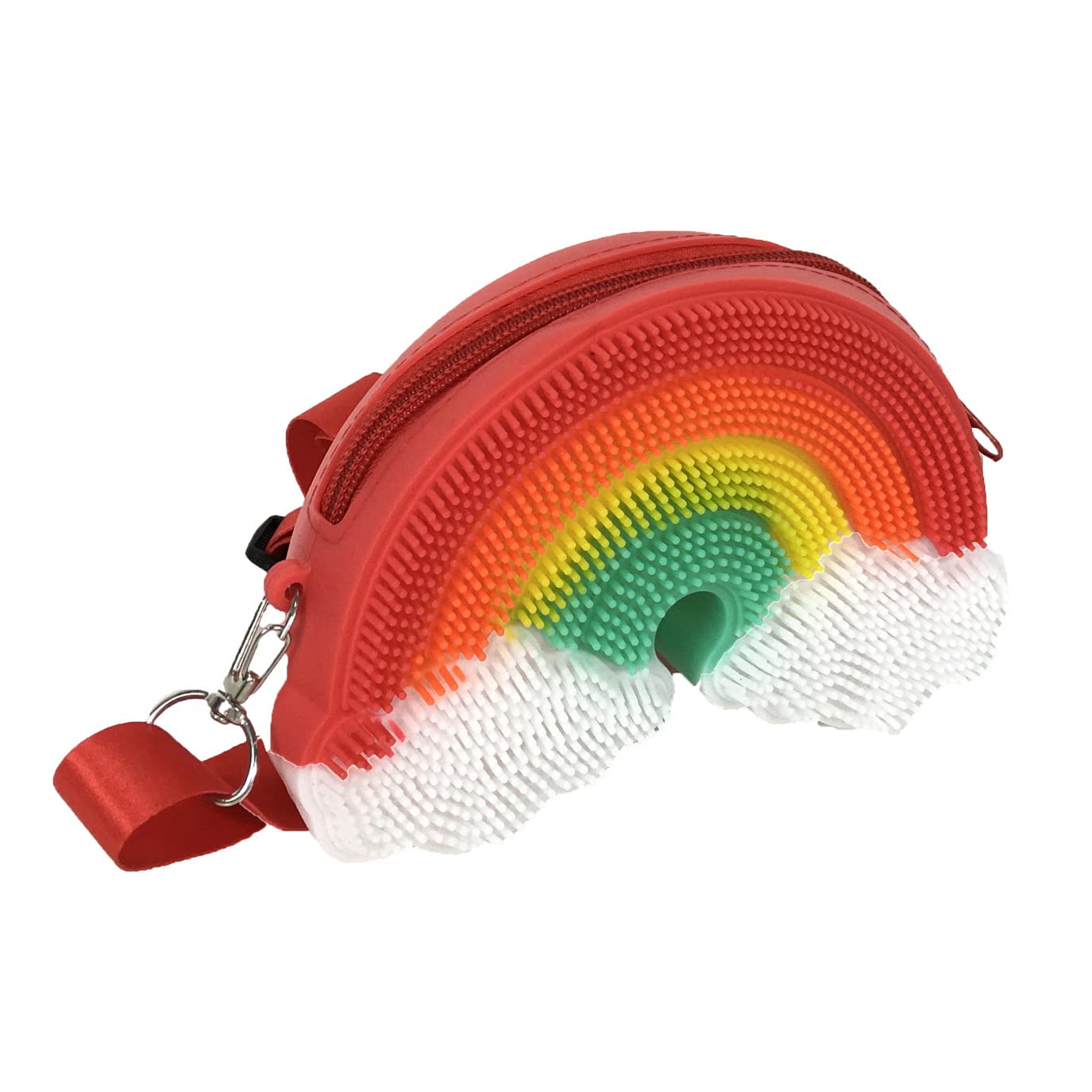 Rainbow Bubble Pop It Coin Purse - Fashion Crossbody Bag for Kids & Teens