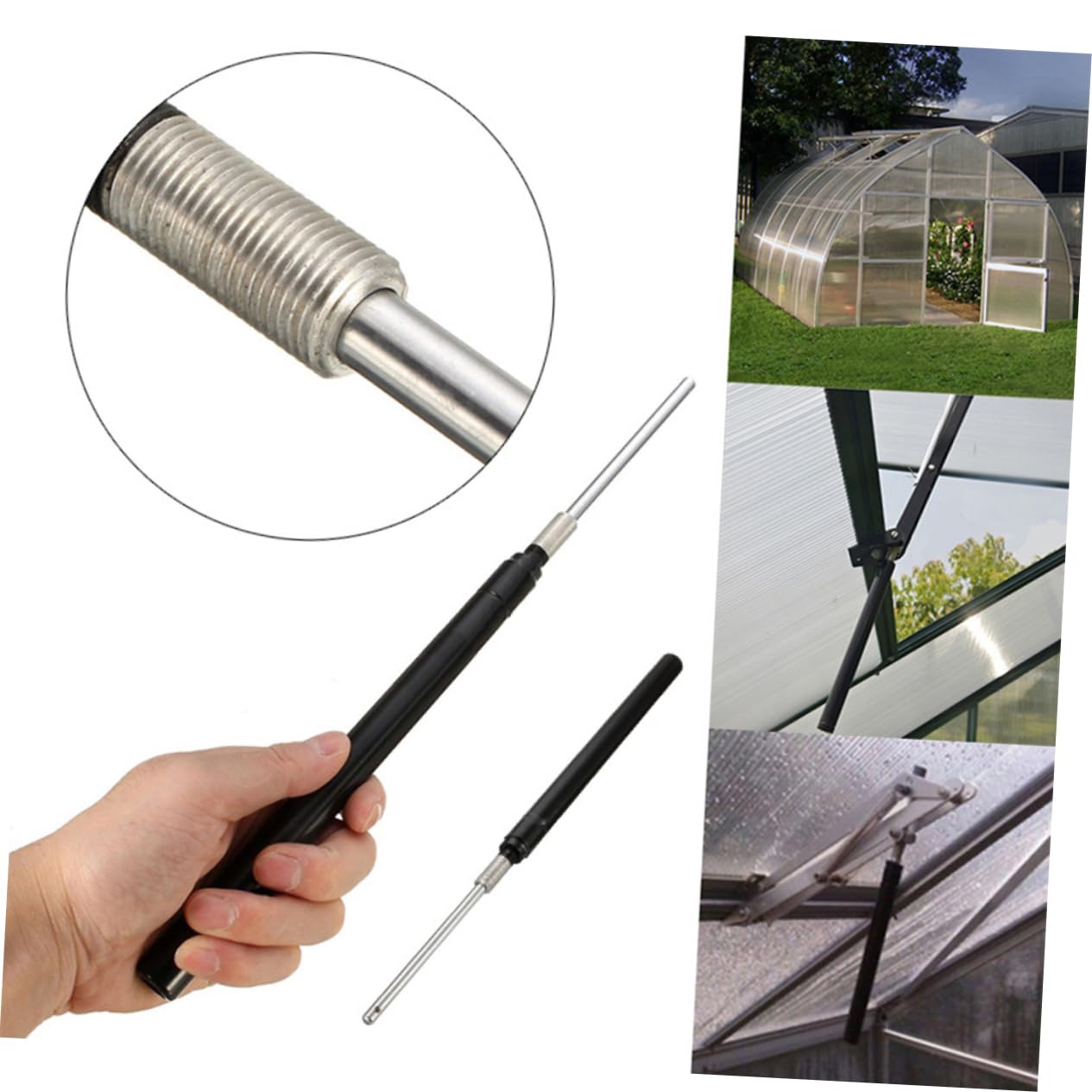 Yardwe 2-Pack Greenhouse Window Heat Vent Opener Replacement Cylinder - Auto Vent Opener Lift for Greenhouse & Hothouse Ventilation - Perfect for Temperature Control in Small Greenhouses, Garden Sheds, and Plant Nurseries