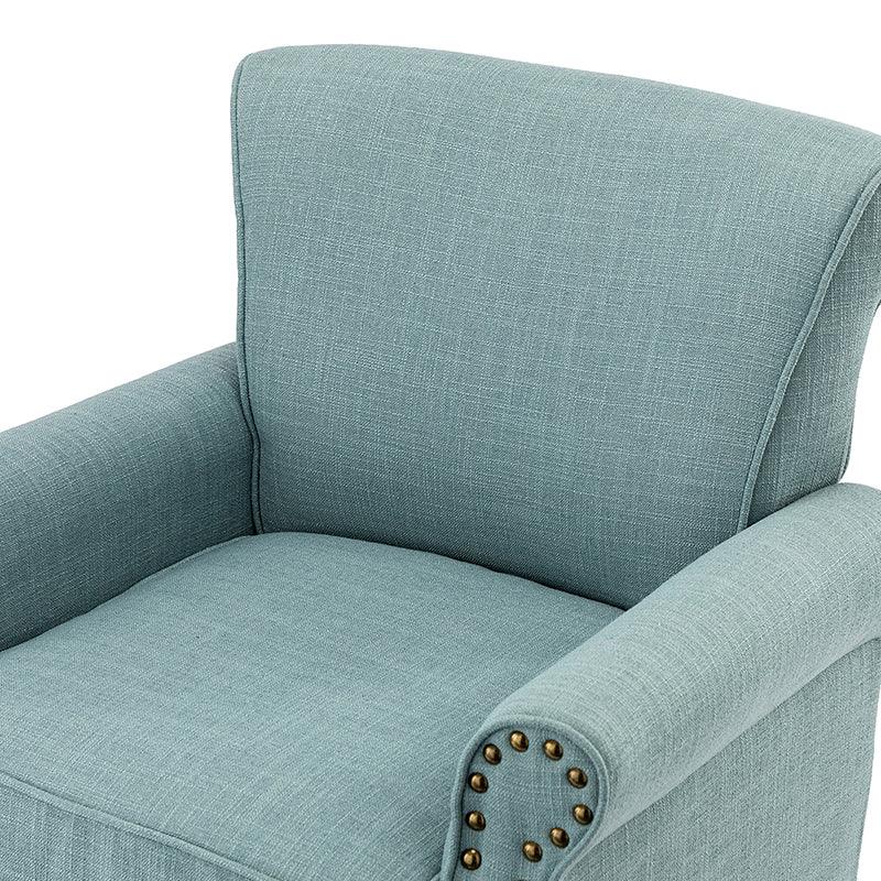 Hypanis Upholstered Armchair with Solid Wood Legs - Modern Living Room Accent Chair for Home, Office & Reading Nook - Comfortable Lounge Chair for Relaxing & Decor