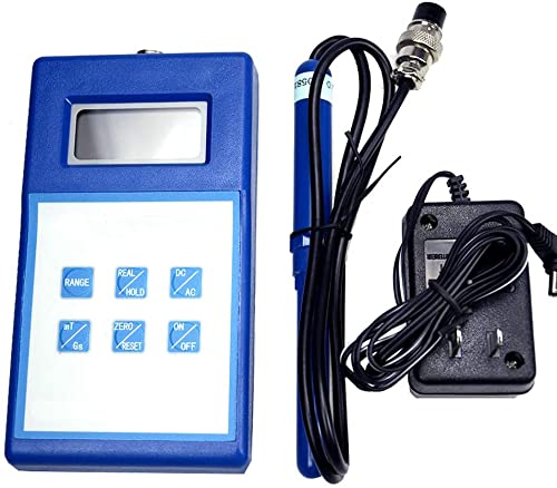 YJINGRUI Digital Gauss Meter - 0-200mT to 2000mT AC/DC Magnetic Field Tester with Metal Probe | Surface Magnetic Flux Measurement Tool for Industrial, Laboratory & Electronics Repair Scenes