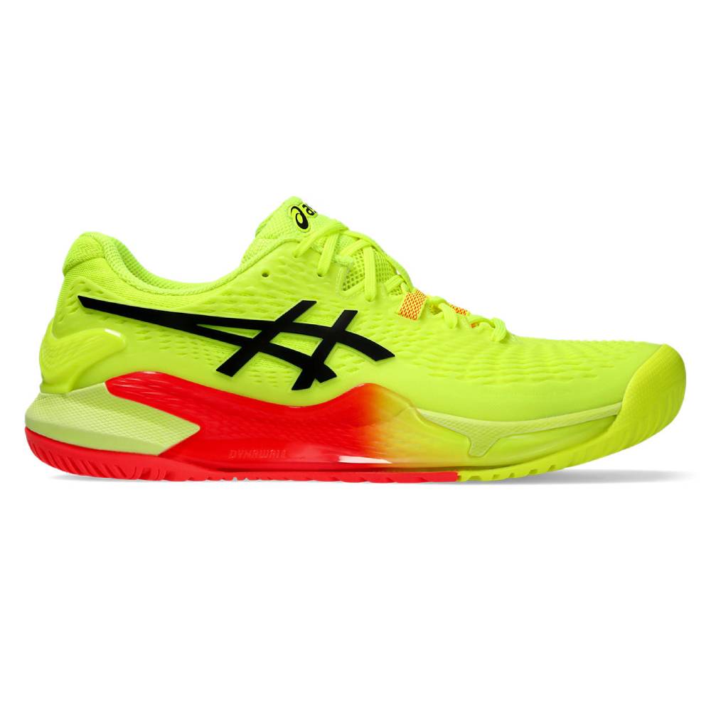 ASICS Gel Resolution 9 Paris Edition Men's Tennis Shoes - Safety Yellow/Black | High-Performance Court Shoes for Competitive Play & Training | Perfect for Hard Courts & Clay Courts