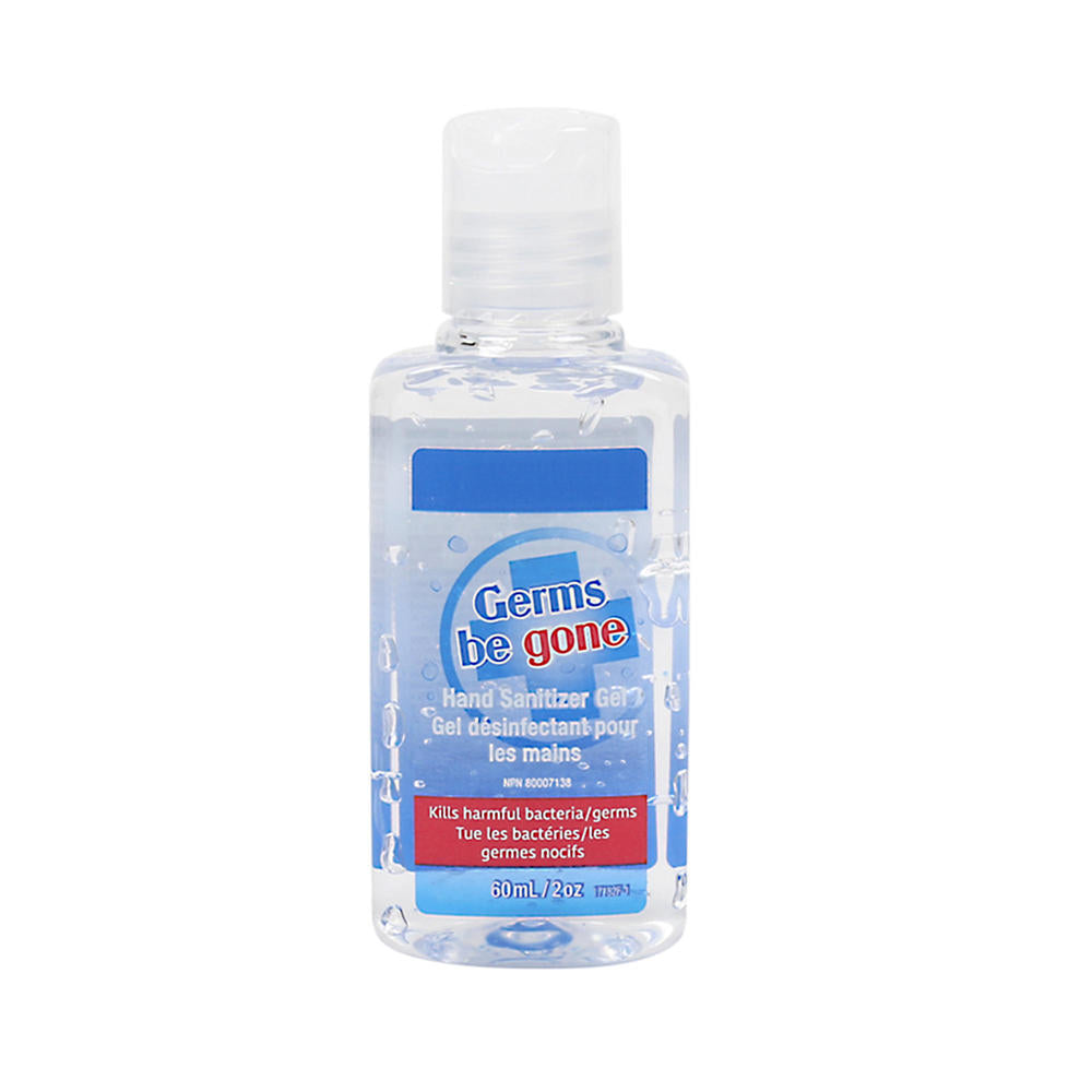 GERMS BE GONE 60ml Alcohol-Based Hand Sanitizer Gel - Kills 99.9% of Germs - Travel Size for On-The-Go Hygiene - Perfect for Office, School, Gym & Travel Use
