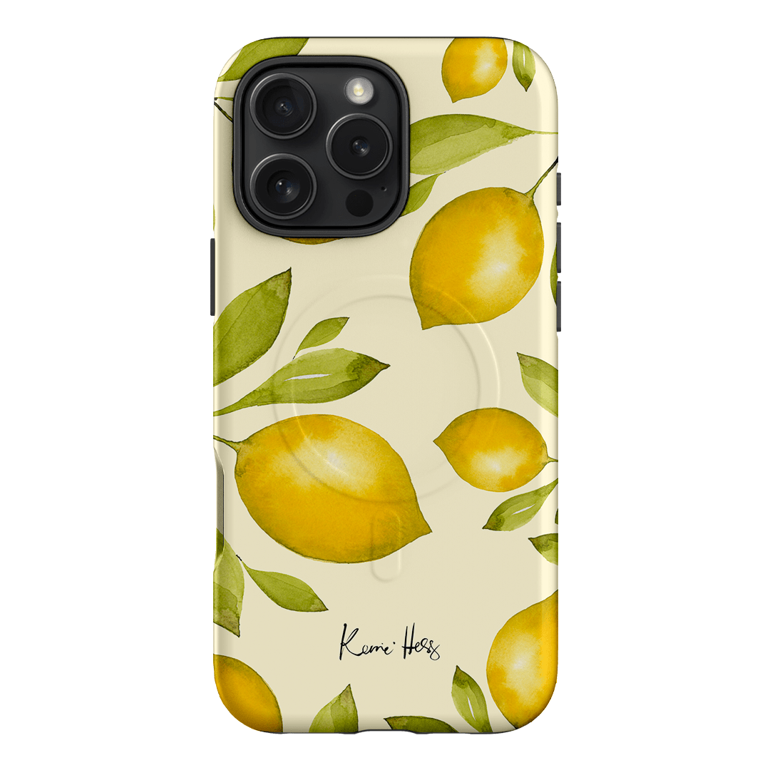 Limone Summer Phone Case - Cute Lemon Design Protective Cover for iPhone & Samsung - Perfect for Beach, Vacation & Outdoor Activities