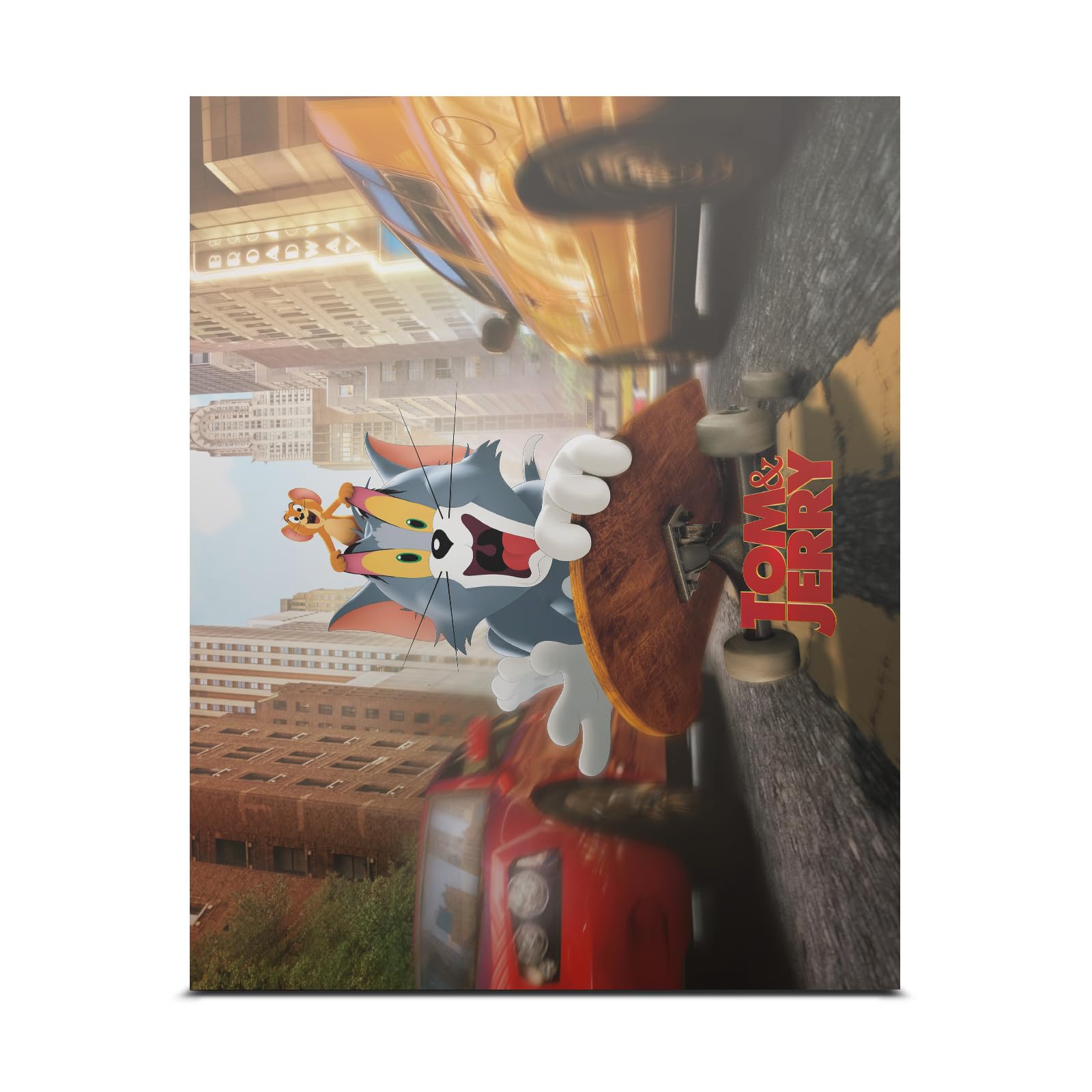 Official Licensed Tom and Jerry Movie (2021) The Best of Enemies Vinyl Decal Skin Compatible with Xbox One X Console & Controller Bundle - Perfect for Gaming Setups, Movie Themed Decor, and Gift Ideas