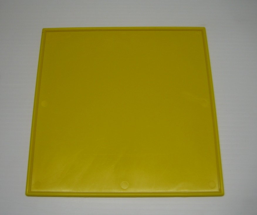 Bright Yellow Plastic Number Plate - Durable & Lightweight for DIY Projects, Home Organization & Classroom Activities