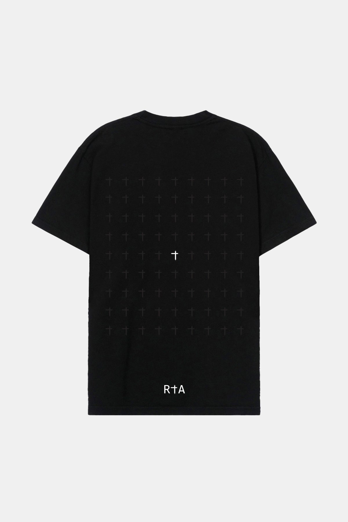 LIAM TEE | Black Ripped Cross Graphic T-Shirt for Men - Stylish Streetwear for Casual Outings & Music Festivals