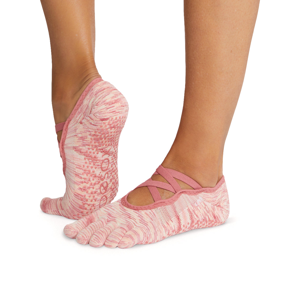 ToeSox Elle Grip Socks - Non-Slip Yoga Socks for Women with Toe Separators | Perfect for Pilates, Barre & Hot Yoga Workouts