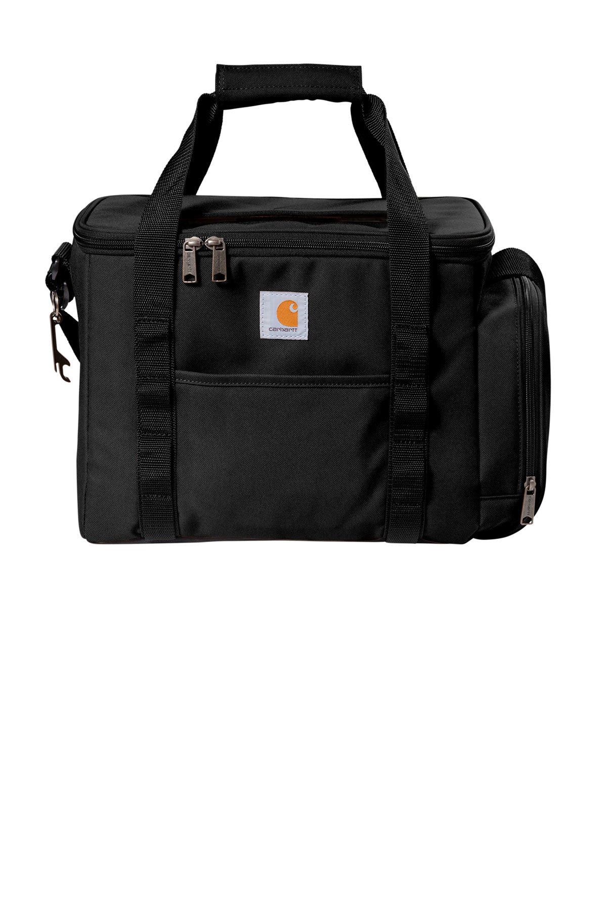 Carhartt 36-Can Duffel Cooler Bag - Insulated Custom Cooler for Camping, Fishing & Tailgating - Black Heavy-Duty Portable Cooler with Shoulder Strap