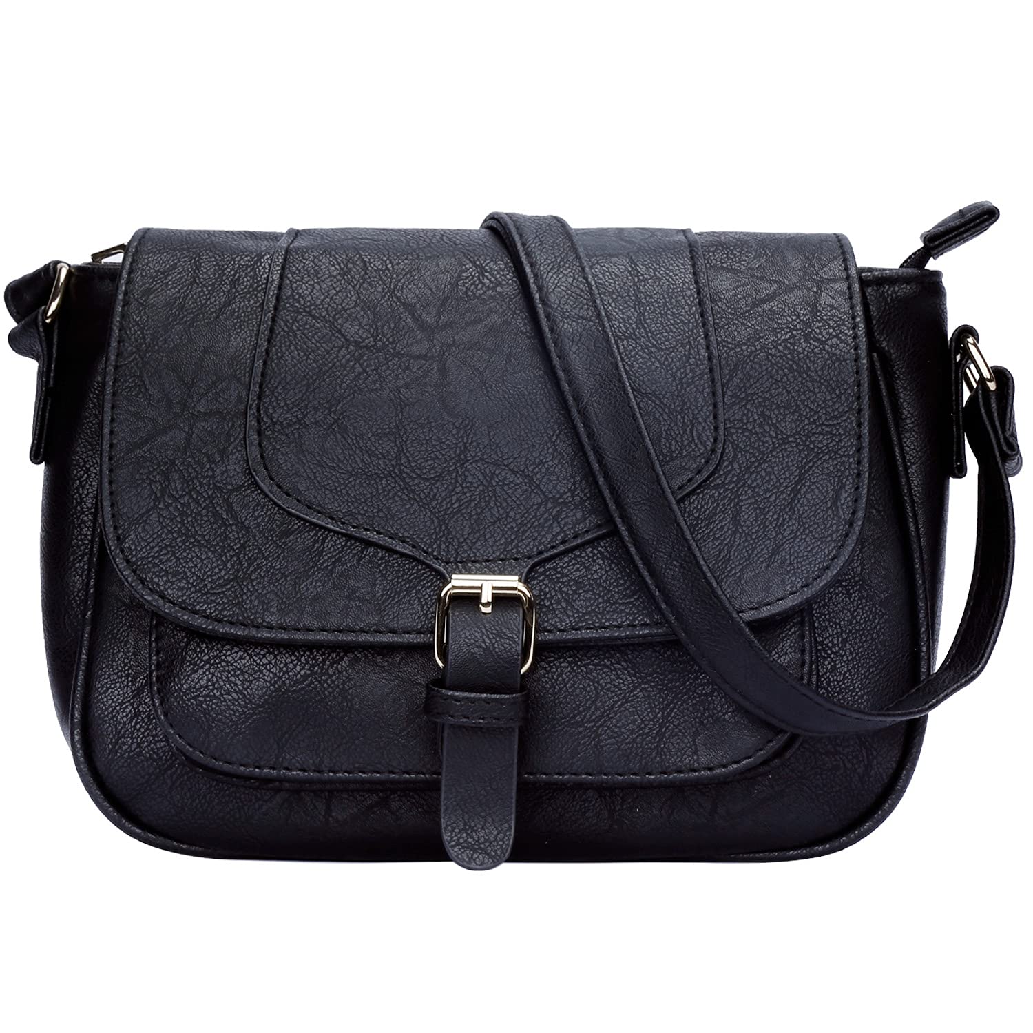 Vintage Vegan Leather Crossbody Purse for Women - Lightweight & Stylish for Daily Use