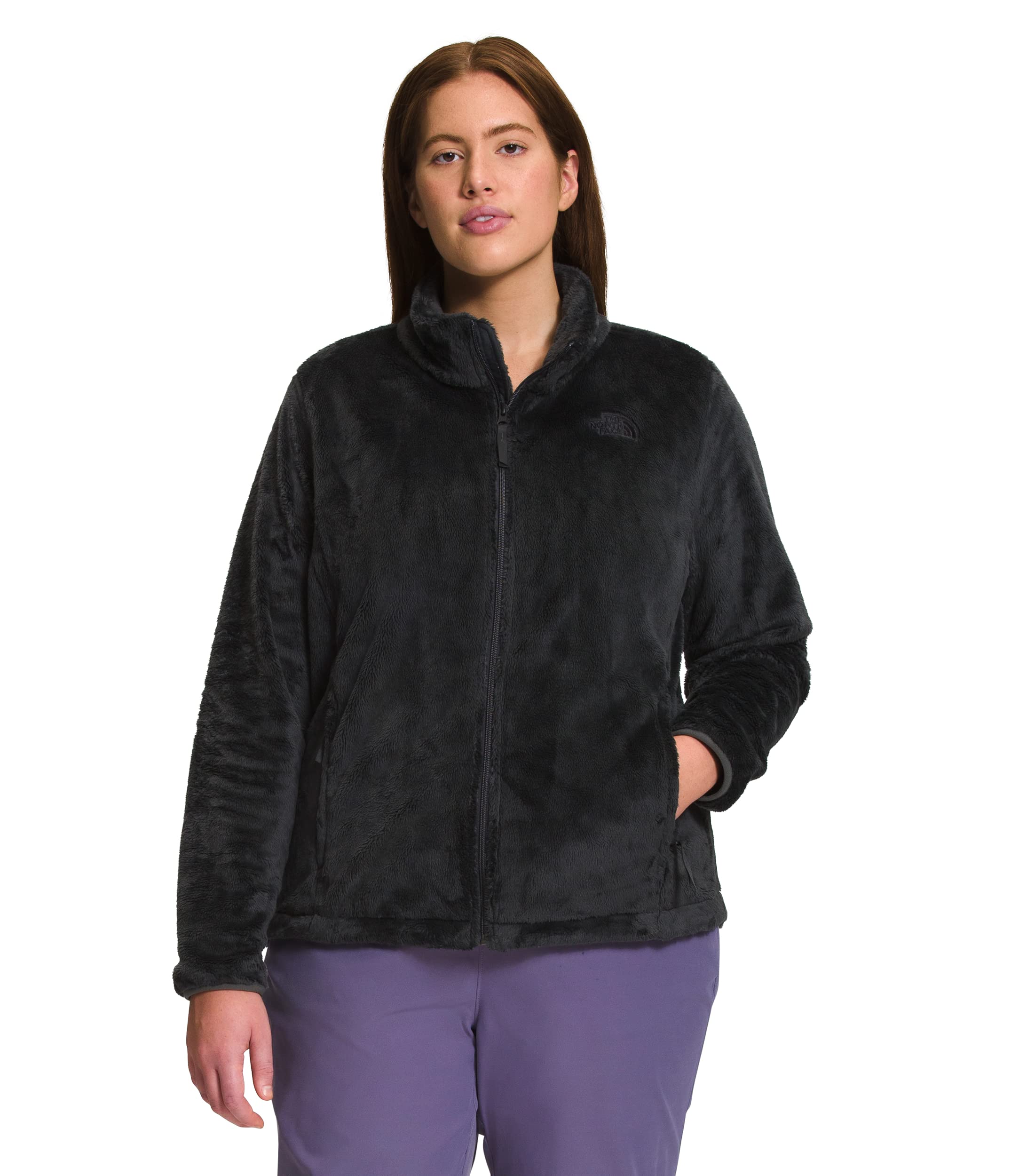 The North Face Women's Osito Full Zip Fleece Jacket - Warm Winter Pullover (Standard & Plus Size 2XL) in Shady Blue for Hiking, Camping & Outdoor Activities
