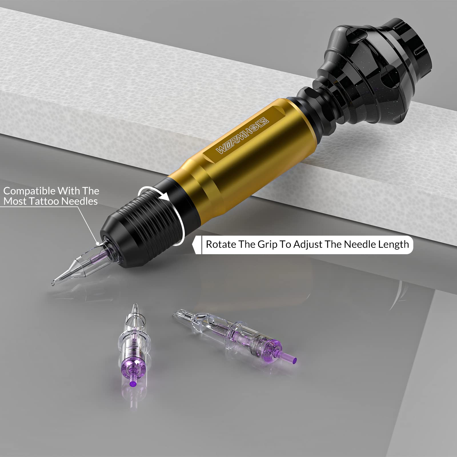 Professional Wireless Tattoo Kit for Beginners - Rotary Tattoo Machine, Tattoo Pen & Gun Kit with Rechargeable Battery | Perfect for Home Tattoo Practice, Professional Studio Work & DIY Body Art (WTK178)
