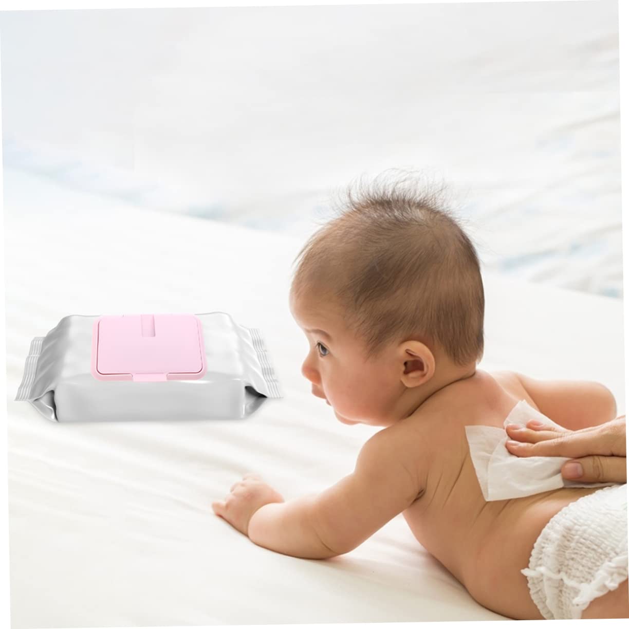 iBasenice 8-Pack Portable Baby Wipe Warmer - Travel-Friendly Diaper Wipe Heater with Thermostat Control for Home & Nursery Use | Perfect for Night Changes, On-the-Go Parenting & Gentle Skin Care