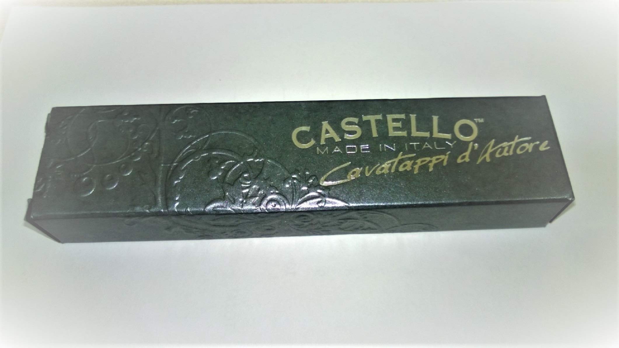 Castello™ Waiter's Corkscrew with Genuine Buffalo Horn Handle - Premium Silver Gift Box for Wine Lovers | Perfect for Restaurants, Bars, and Home Wine Openings