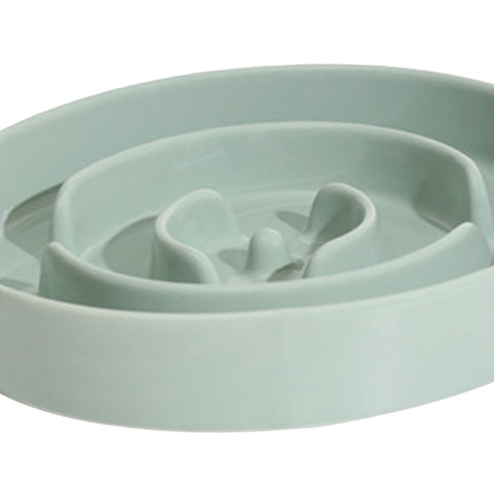 Enakshi Slow Feeder Dog Bowl - Puzzle Food Plate for Dogs & Cats, Anti-Gulping Pet Feeder Dish, Light Green 21cm - Perfect for Fast Eaters, Mealtime Enrichment & Portion Control