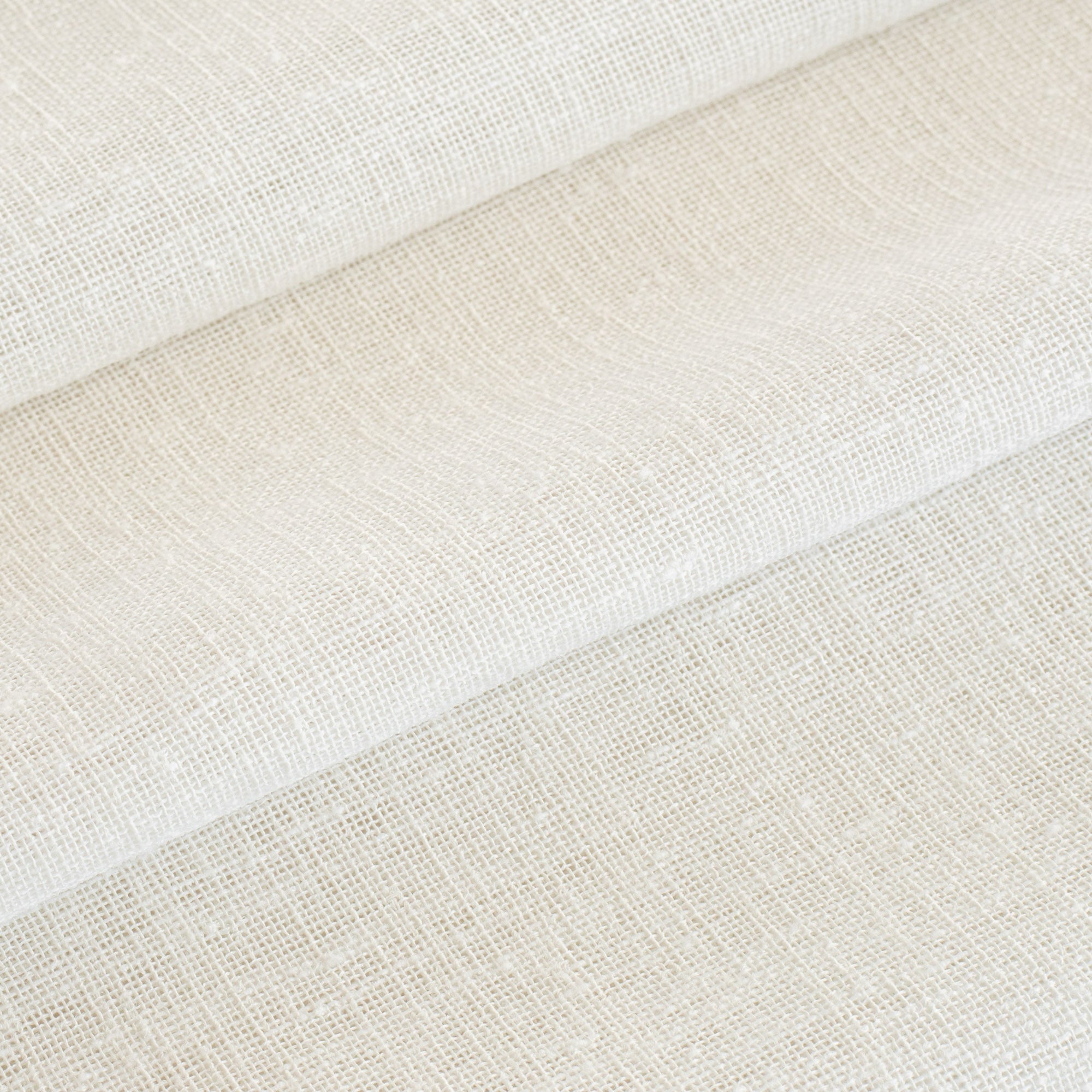 Palermo Double Width Sheer Fabric - Oyster White Premium Curtain Material for Living Room & Bedroom Windows