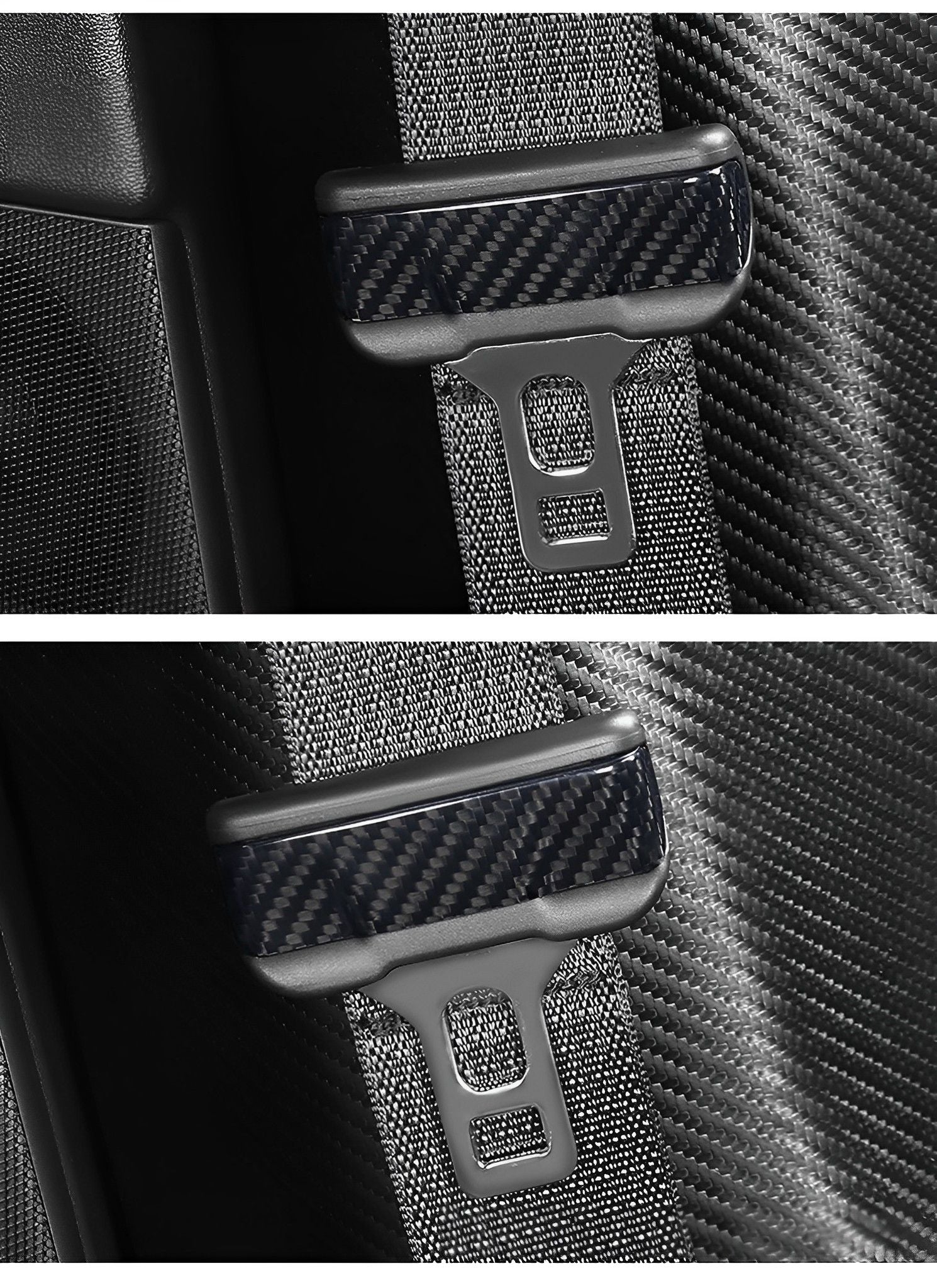 Premium Real Carbon Fiber Seat Belt Cover for Tesla Model 3 (2017-2024), Highland Model 3 & Model Y (2020-2025) – Luxury Interior Accessory for Car Enthusiasts & Tesla Owners – Perfect for Daily Driving, Road Trips & Car Shows