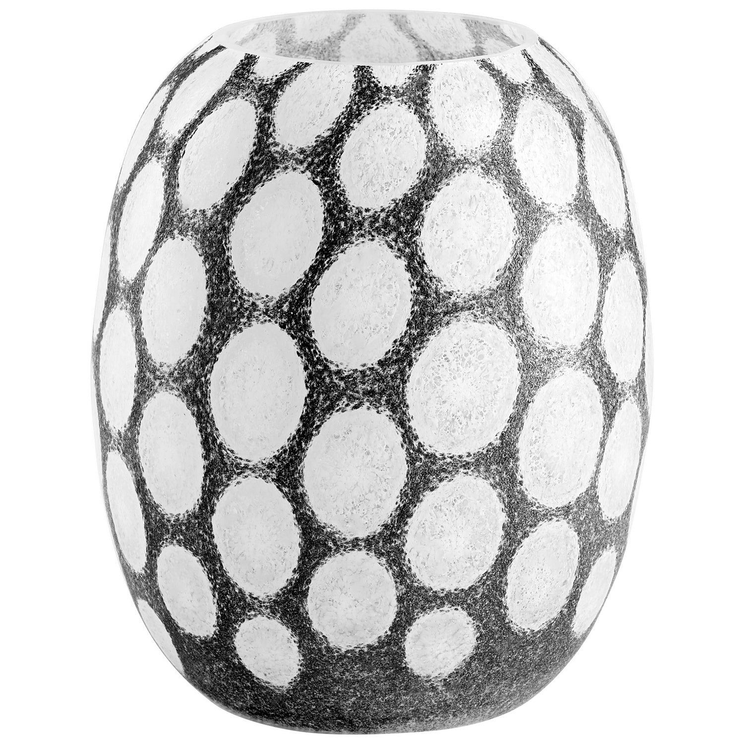 Cyan Design 11068 Brunson Large Brown and White Ceramic Vase - Perfect for Home Decor, Wedding Centerpieces, and Farmhouse Style Interiors