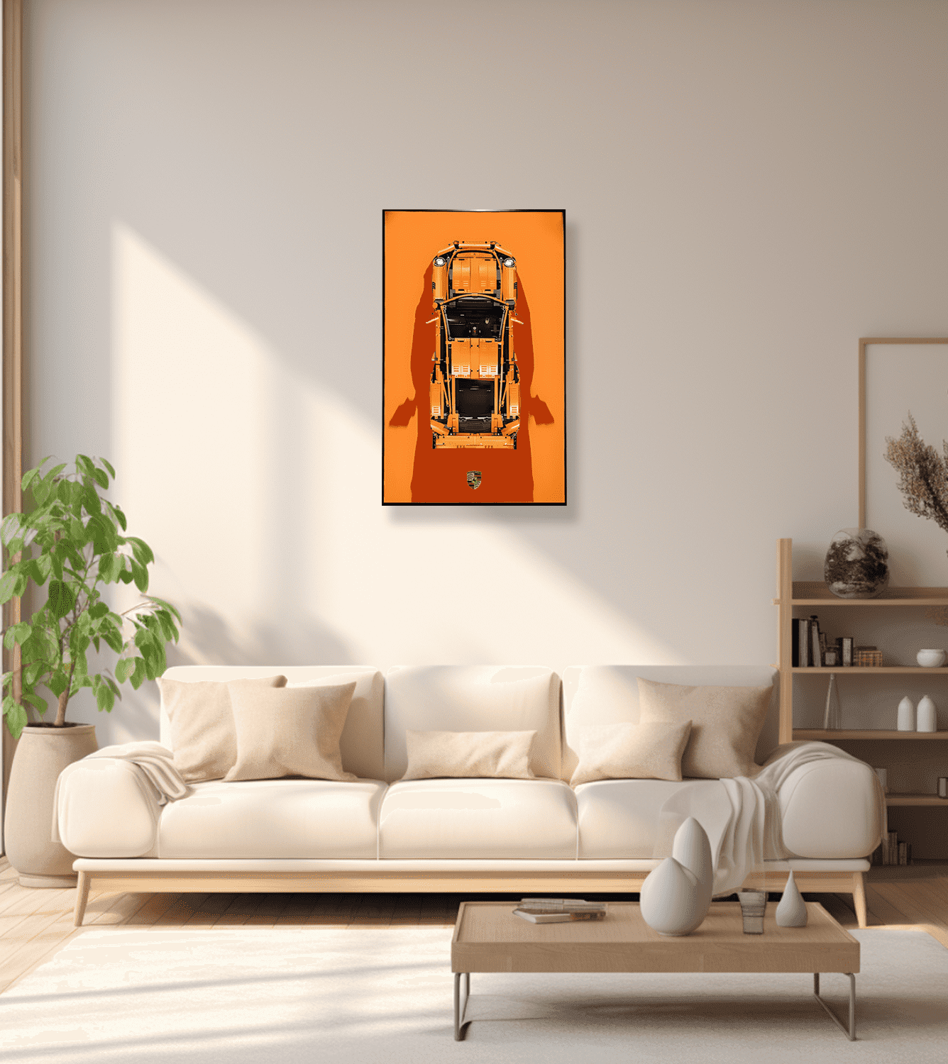 LEGO Technic Car Display Frame - Wall Mounted Showcase for LEGO Models | Perfect for Home Decor, Office Display & Collector's Showcase