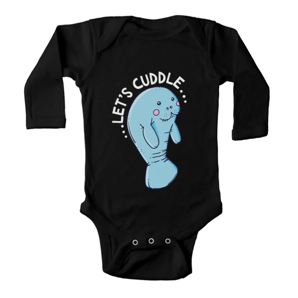 Funny Manatee Baby Crawl Clothes - Long Sleeve Unisex Infant Romper Bodysuit for Boys & Girls | Perfect for Playtime, Photo Shoots & Cuddling