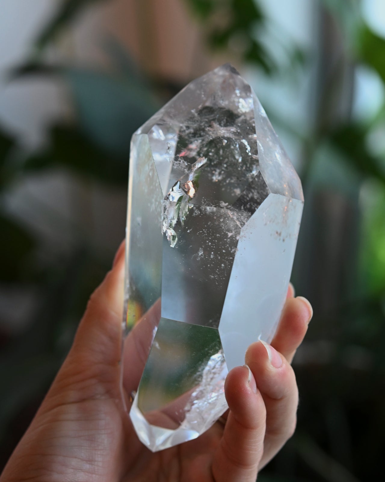Natural Clear Quartz Crystal Point on Stand - Healing Stone for Meditation, Reiki, and Home Decor | Perfect for Spiritual Gifts & Energy Cleansing