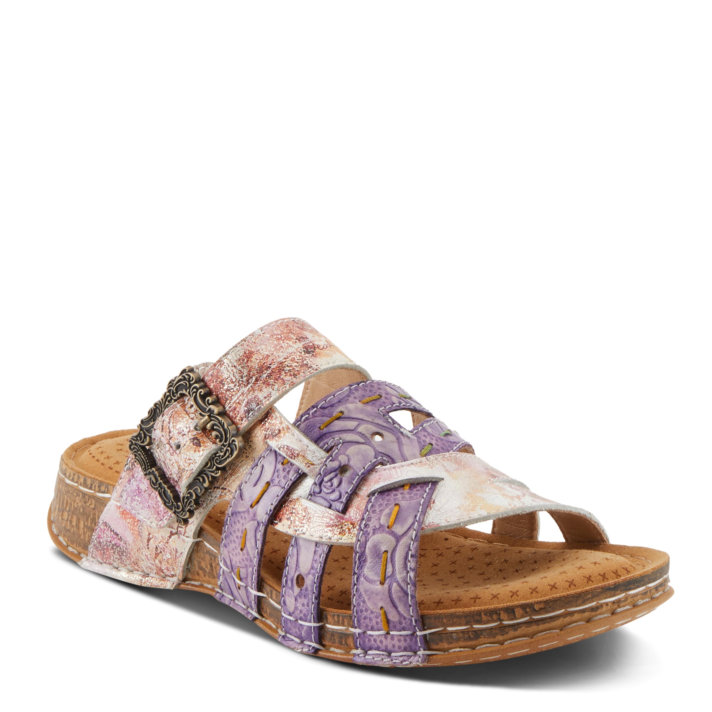 Spring Step L'Artiste Women's Calamityjay Comfortable Leather Sandals with Arch Support - Perfect for Summer Walking, Beach Outings & Casual Wear