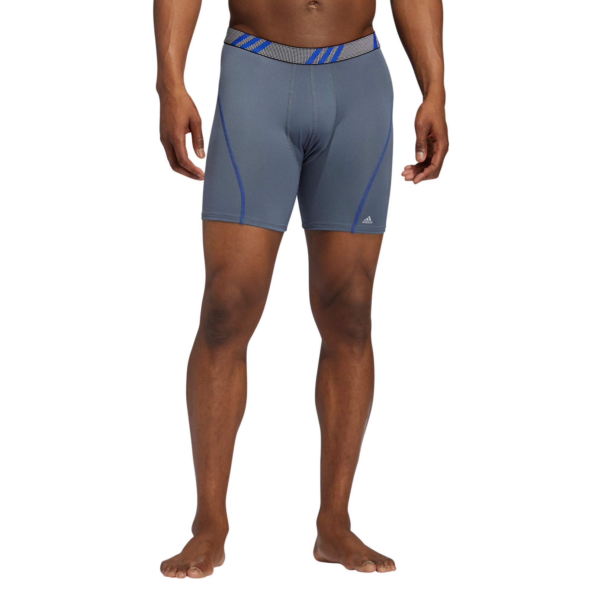 **Adidas Men's Stretch Cotton Boxer Brief Underwear (3-Pack) - Breathable, Comfortable & Moisture-Wicking for Sports & Everyday Wear**